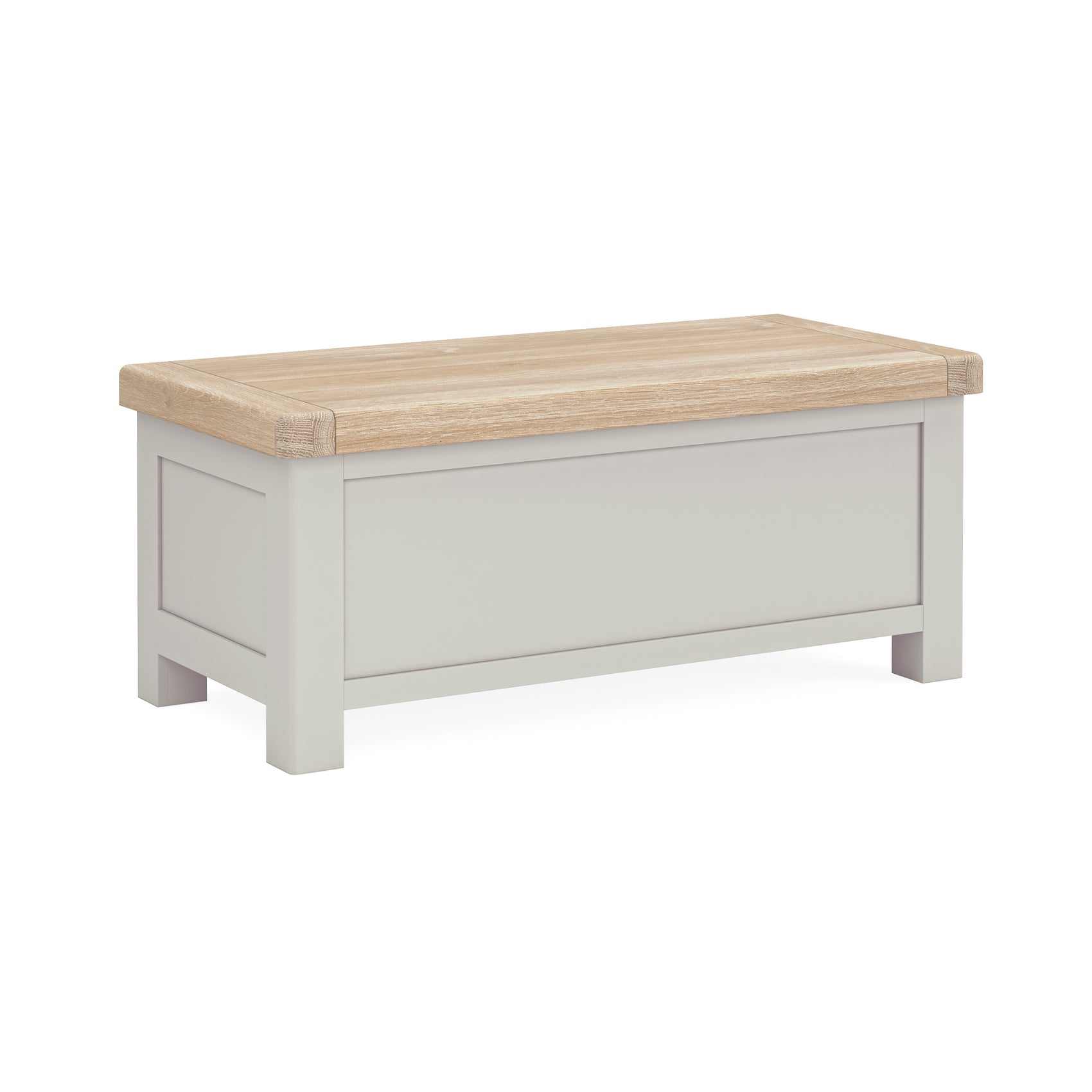 Hartwell Grey Wood Blanket Box
