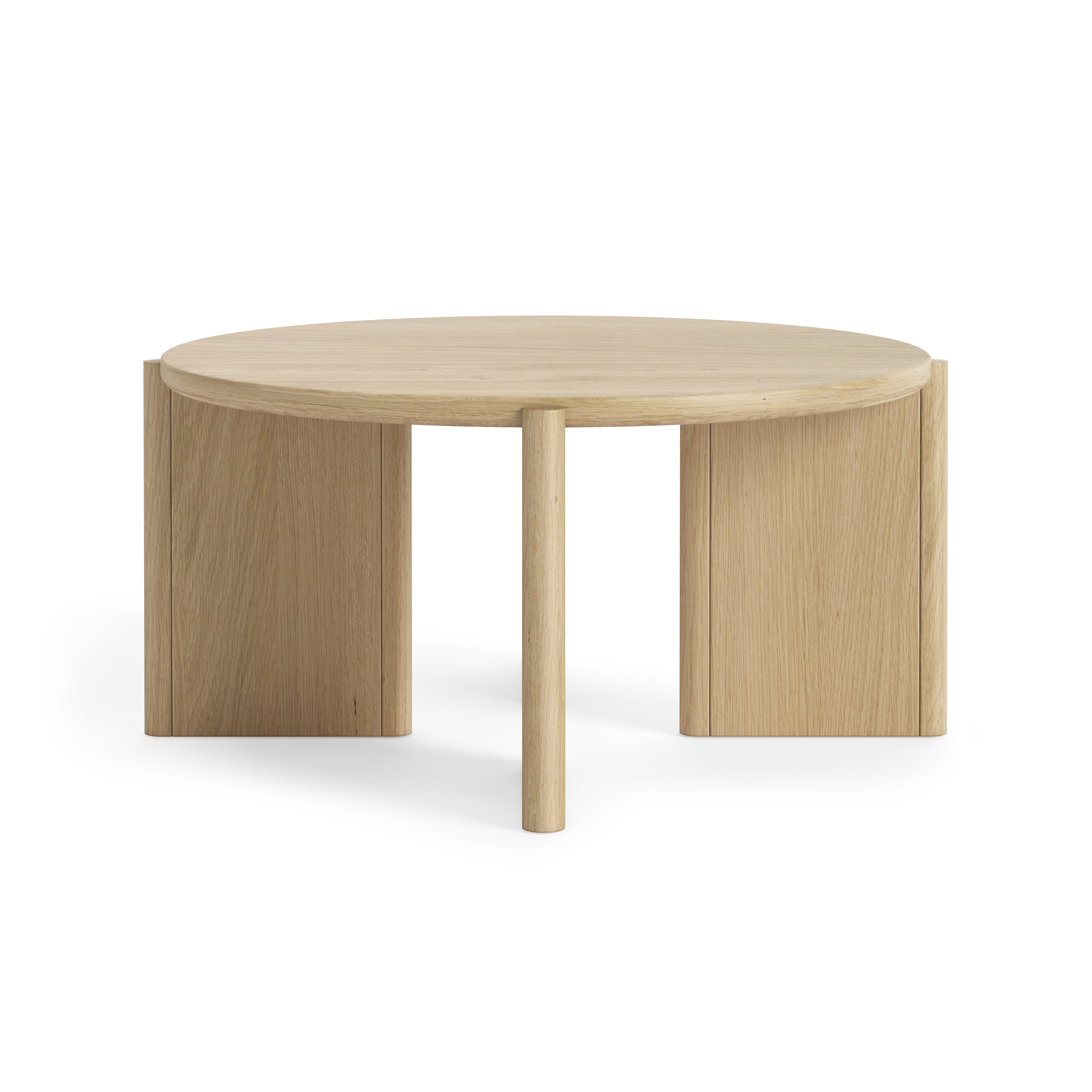 Hadley Natural Oak Wood Round Coffee Table