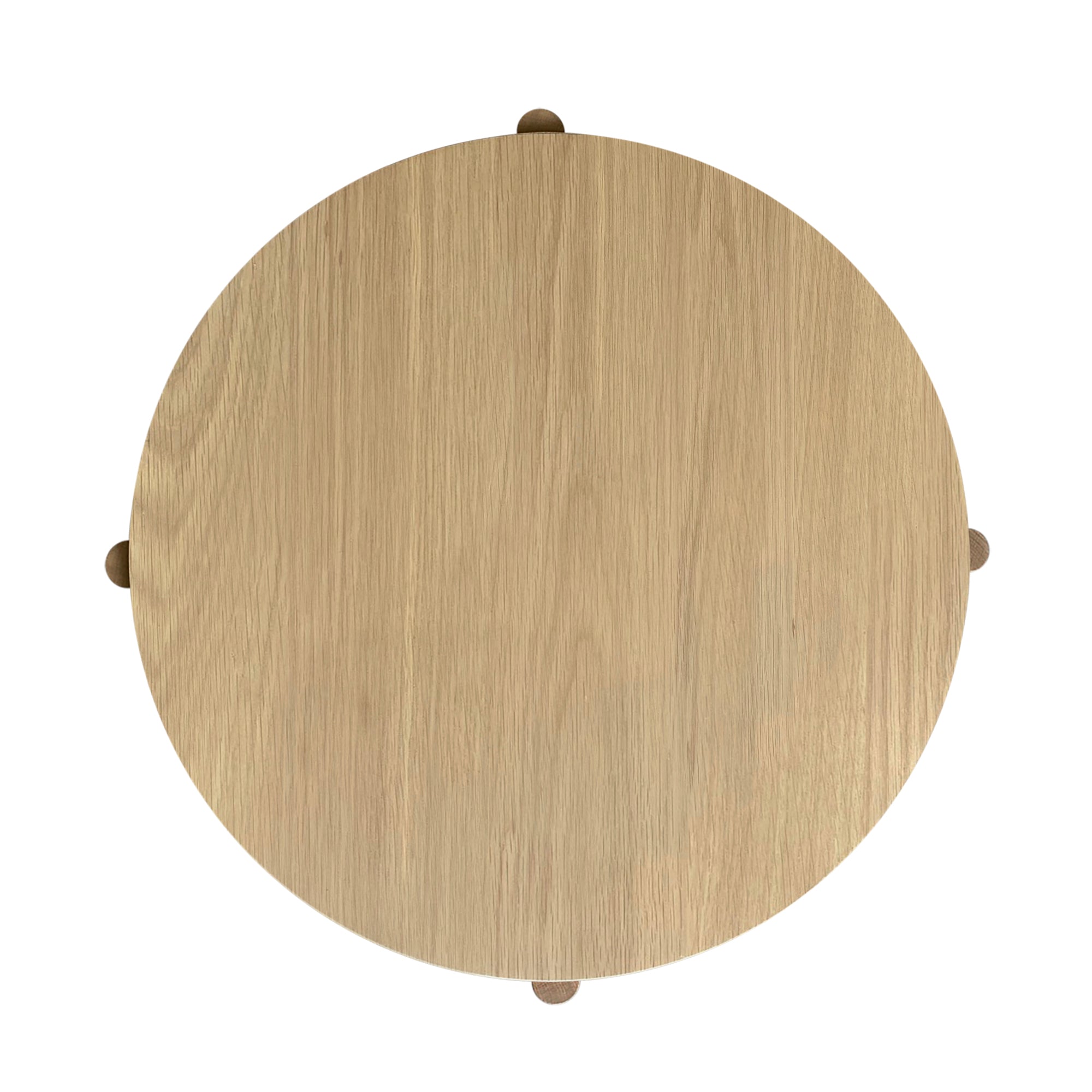 Hadley Natural Oak Wood Round Coffee Table