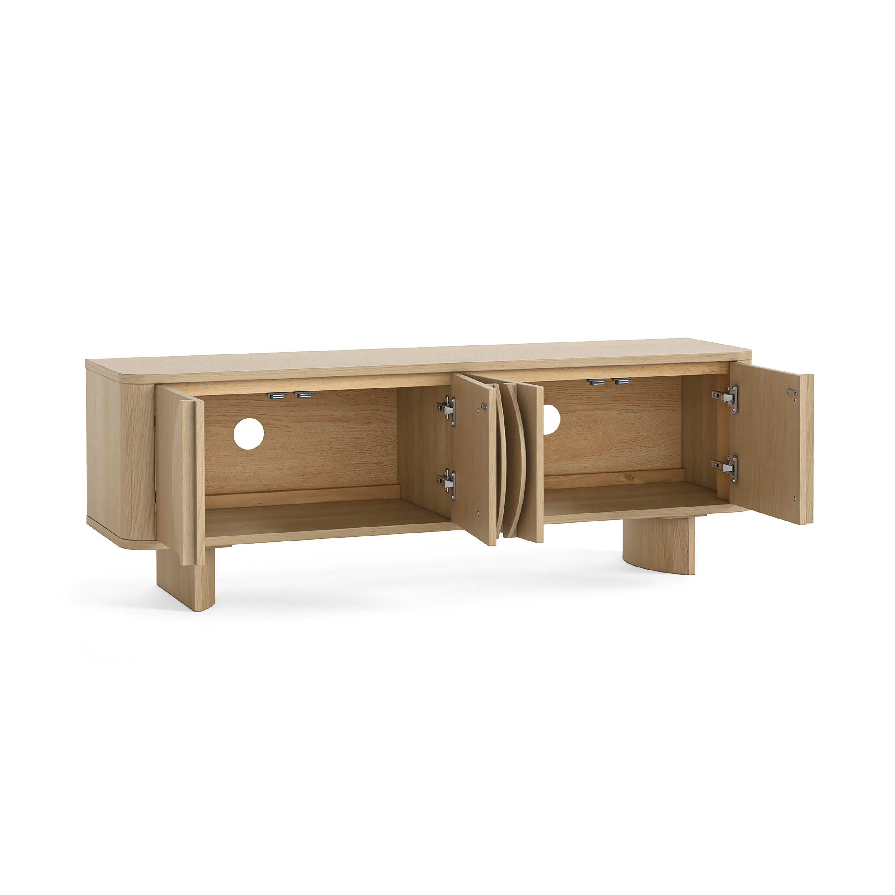 Hadley Natural Oak Wood TV Unit
