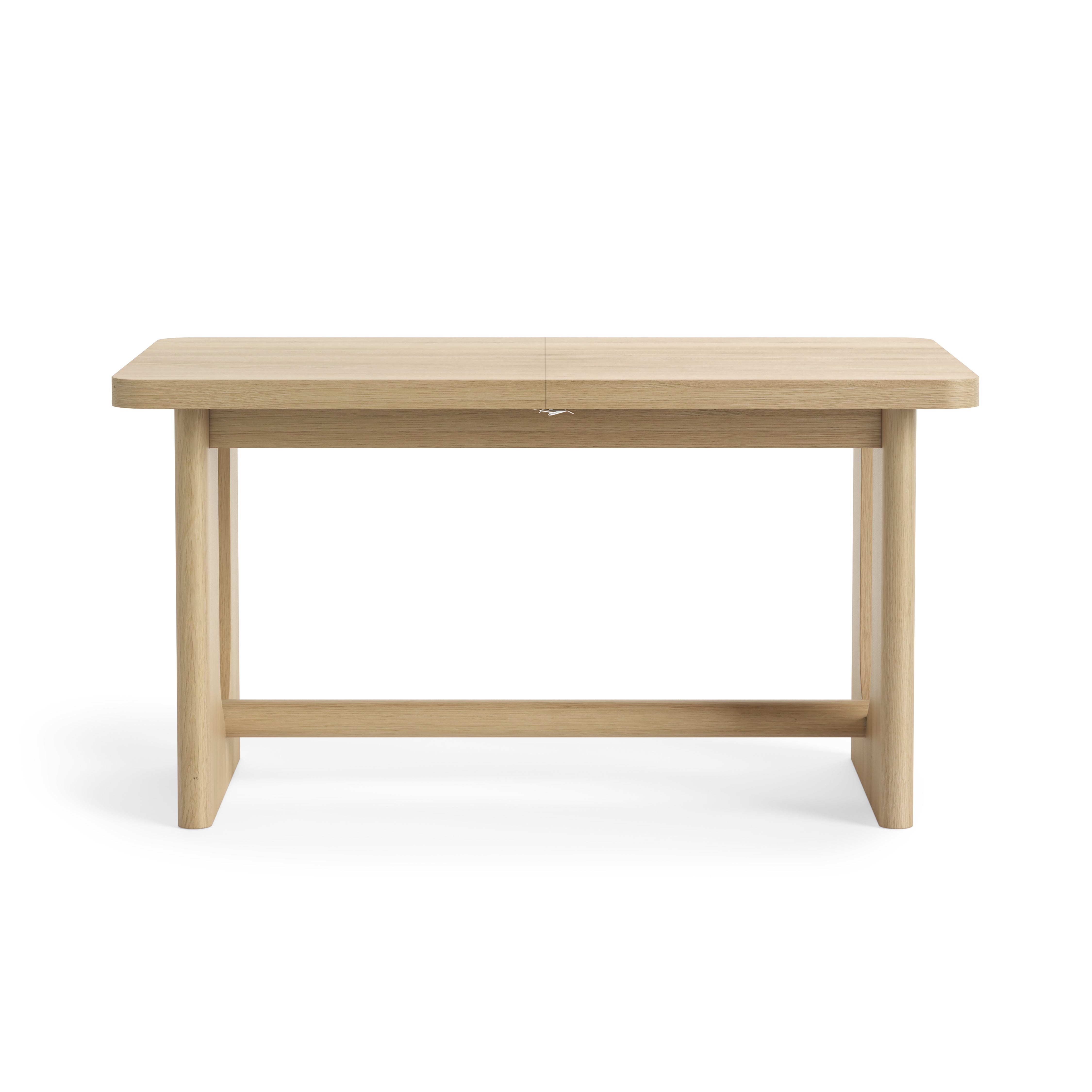Hadley Natural Oak Wood Small Extending Dining Table 150/195cm