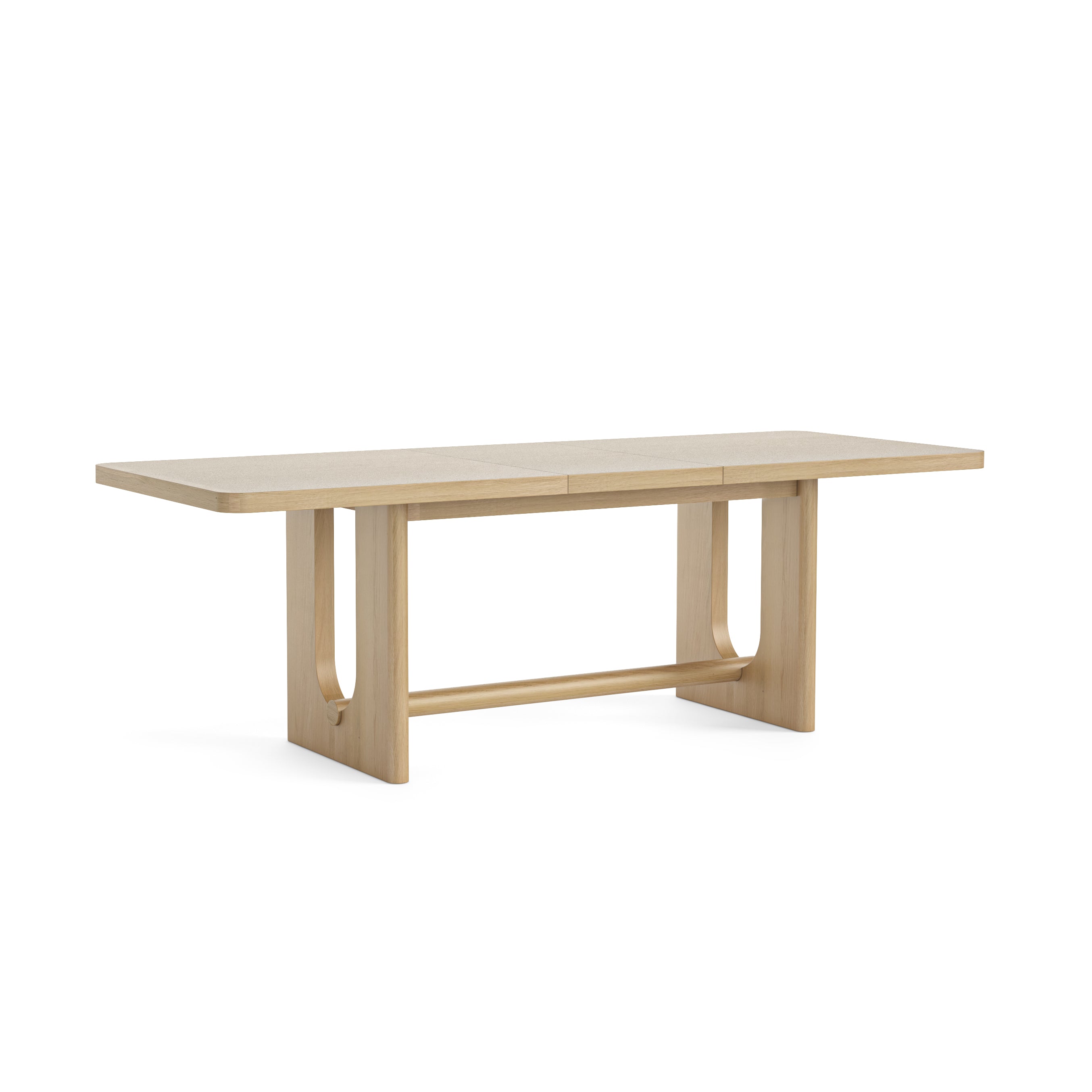 Hadley Natural Oak Wood Large Extending Dining Table 191/236cm
