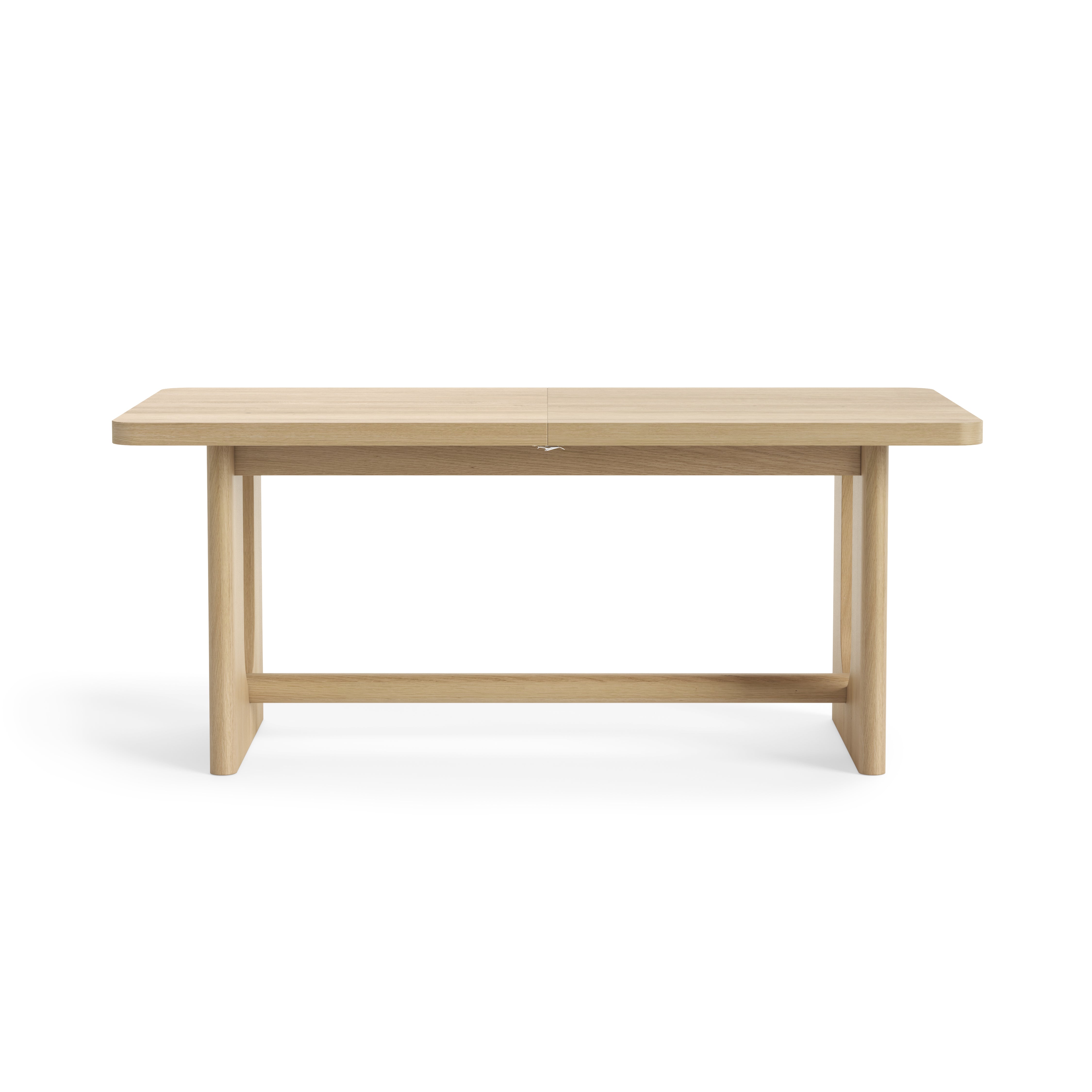 Hadley Natural Oak Wood Large Extending Dining Table 191/236cm