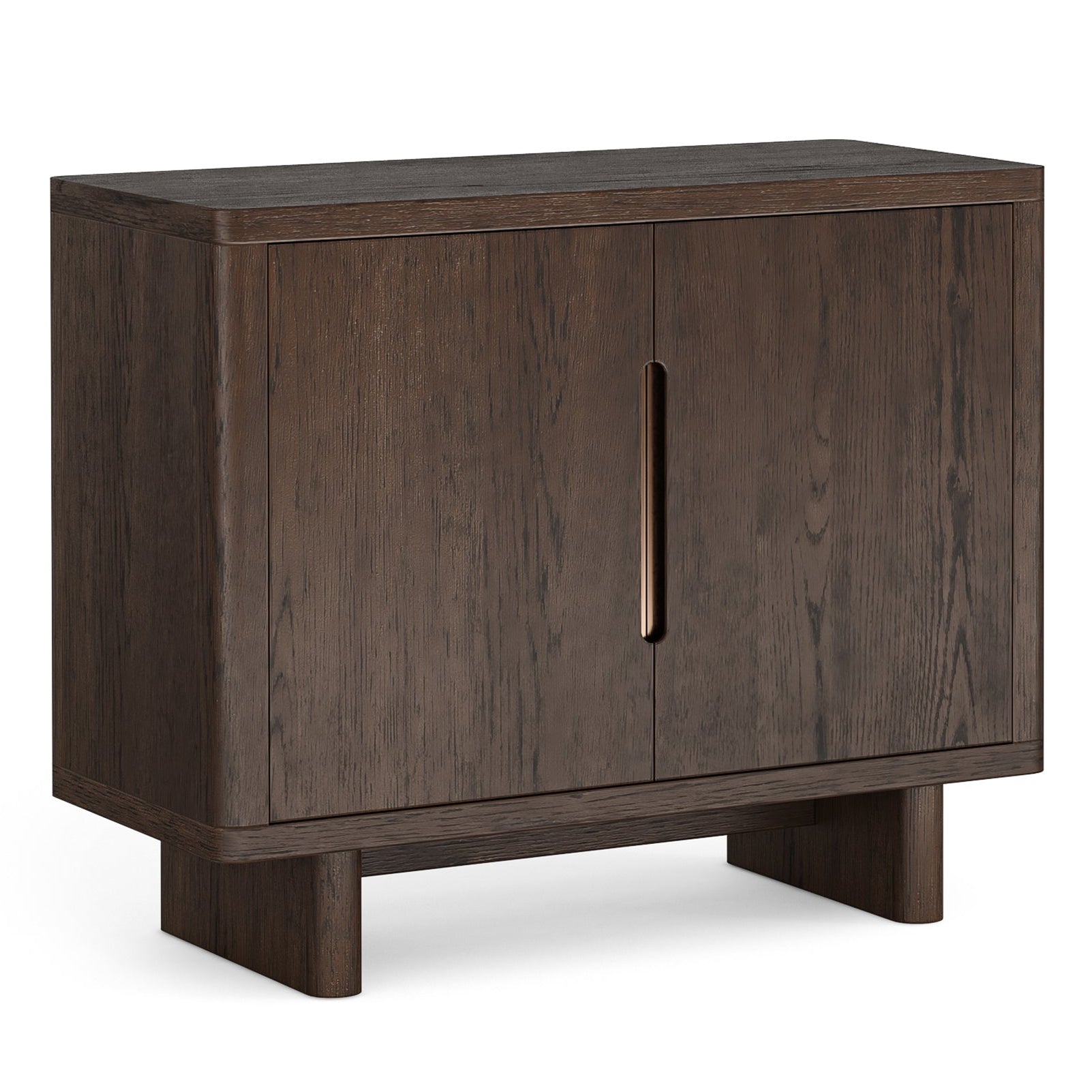 Dakota Brown Oak Wood Sideboard - Small