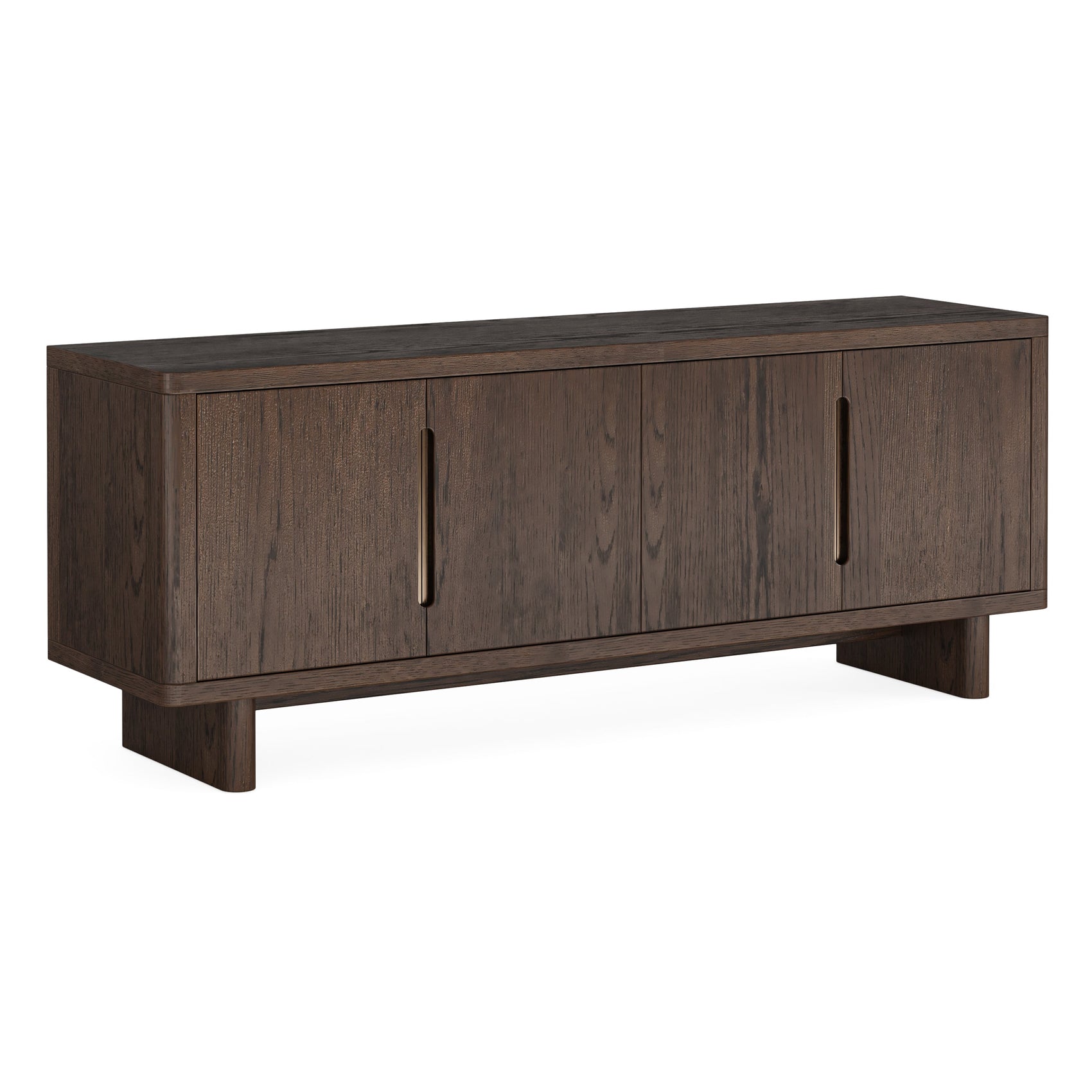 Dakota Brown Oak Wood TV Unit
