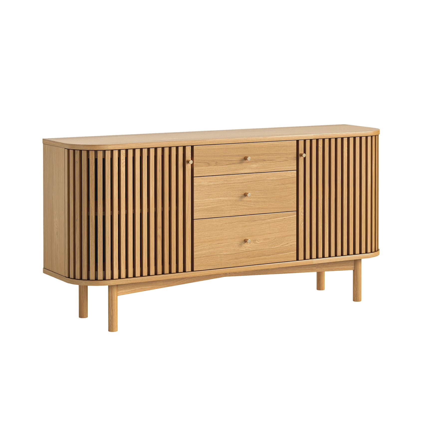 Colton Natural Wood Sideboard with Drawer