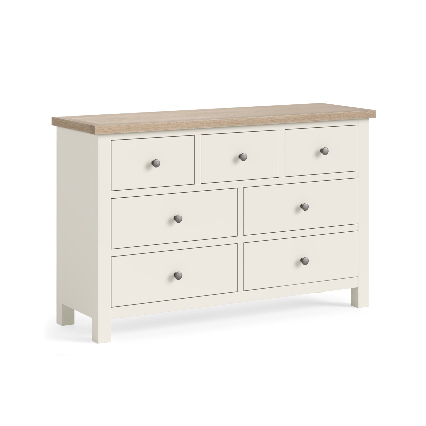 Somerton Coconut White Oak Wood Chest 3 Over 4