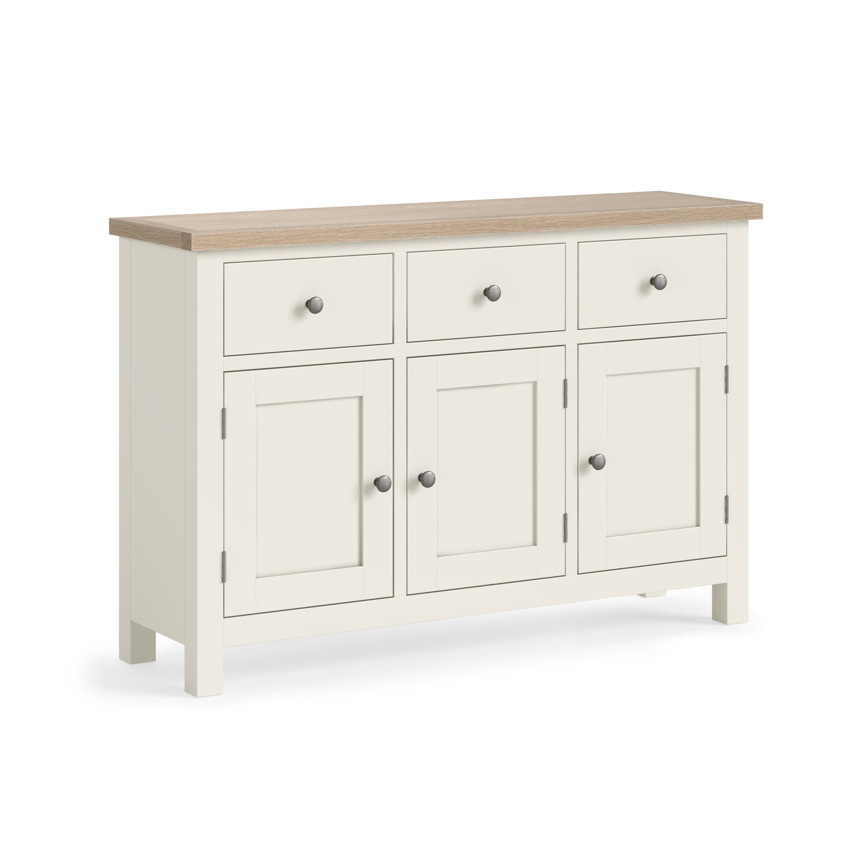 Somerton Coconut White Oak Wood Sideboard - Large