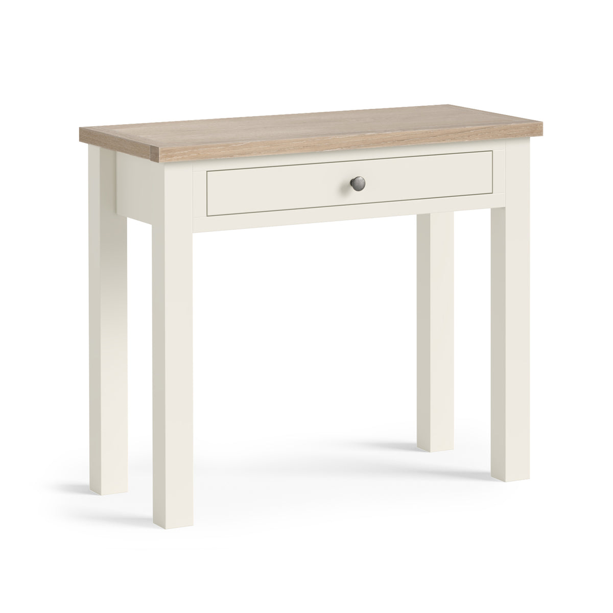 Somerton Coconut White Oak Wood Single Drawer Desk