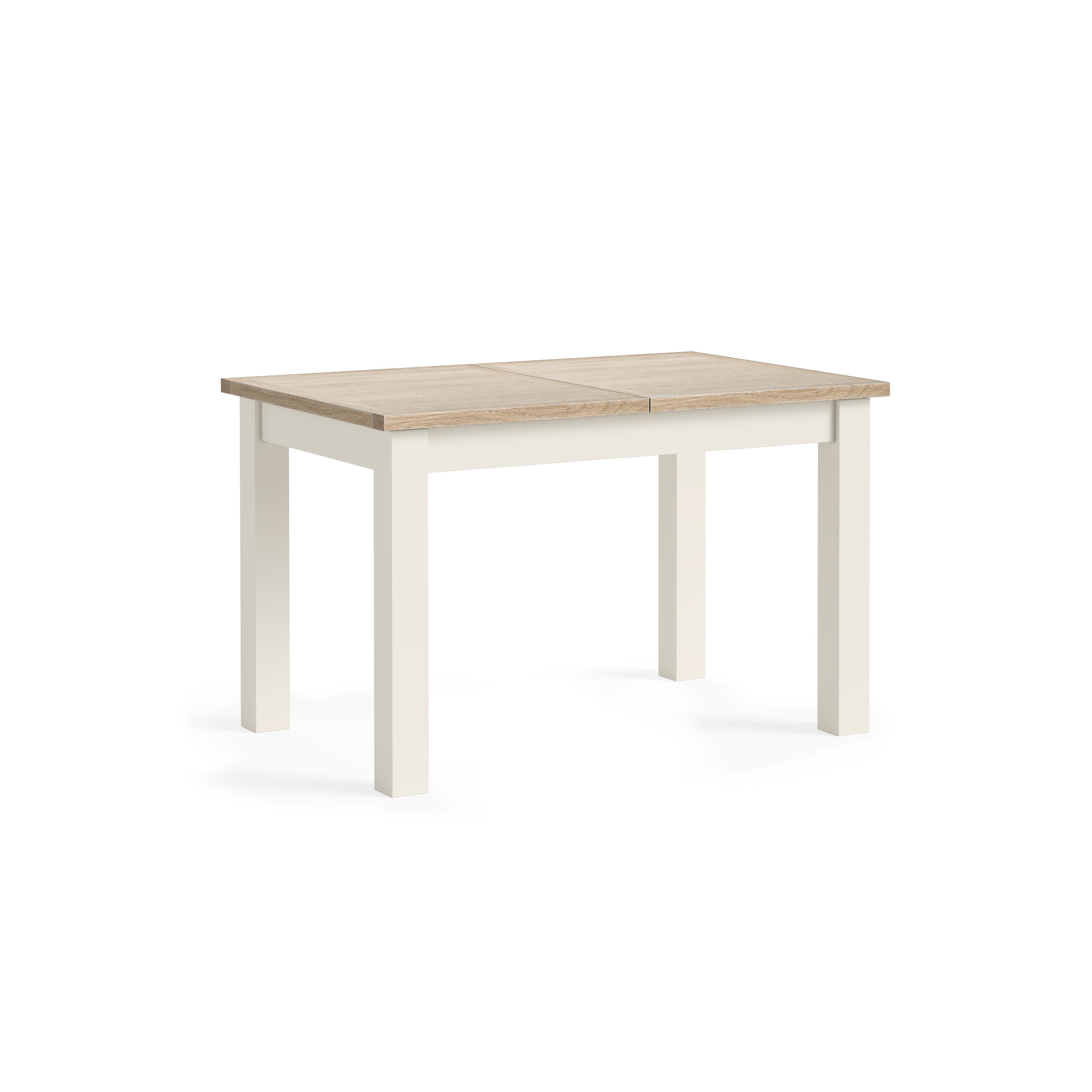 Somerton Coconut White Oak Wood Extending Dining Table 120/165cm