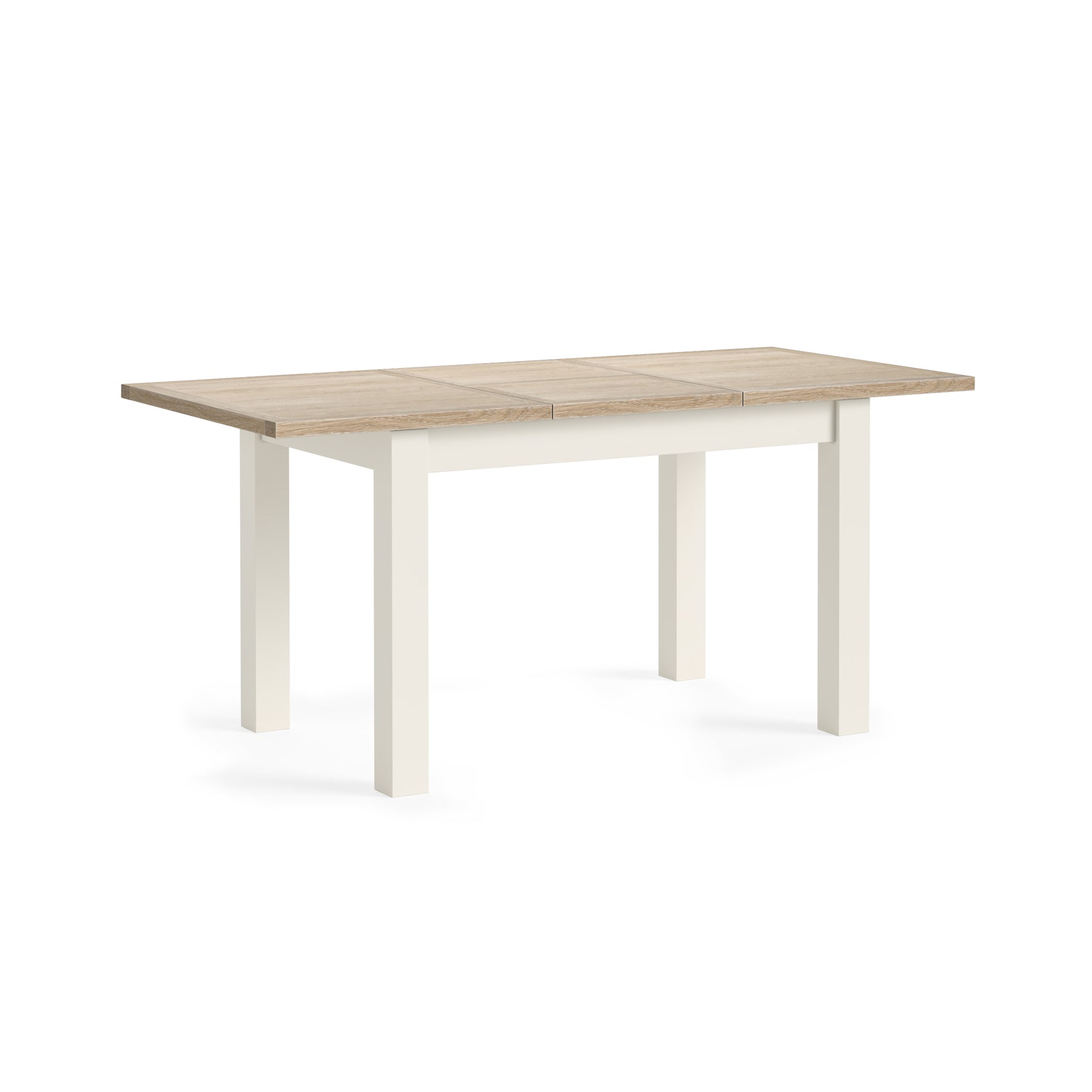 Somerton Coconut White Oak Wood Extending Dining Table 120/165cm