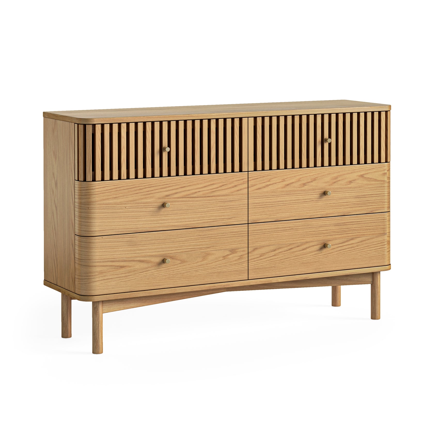Colton Natural Wood Chest 6 Drawer