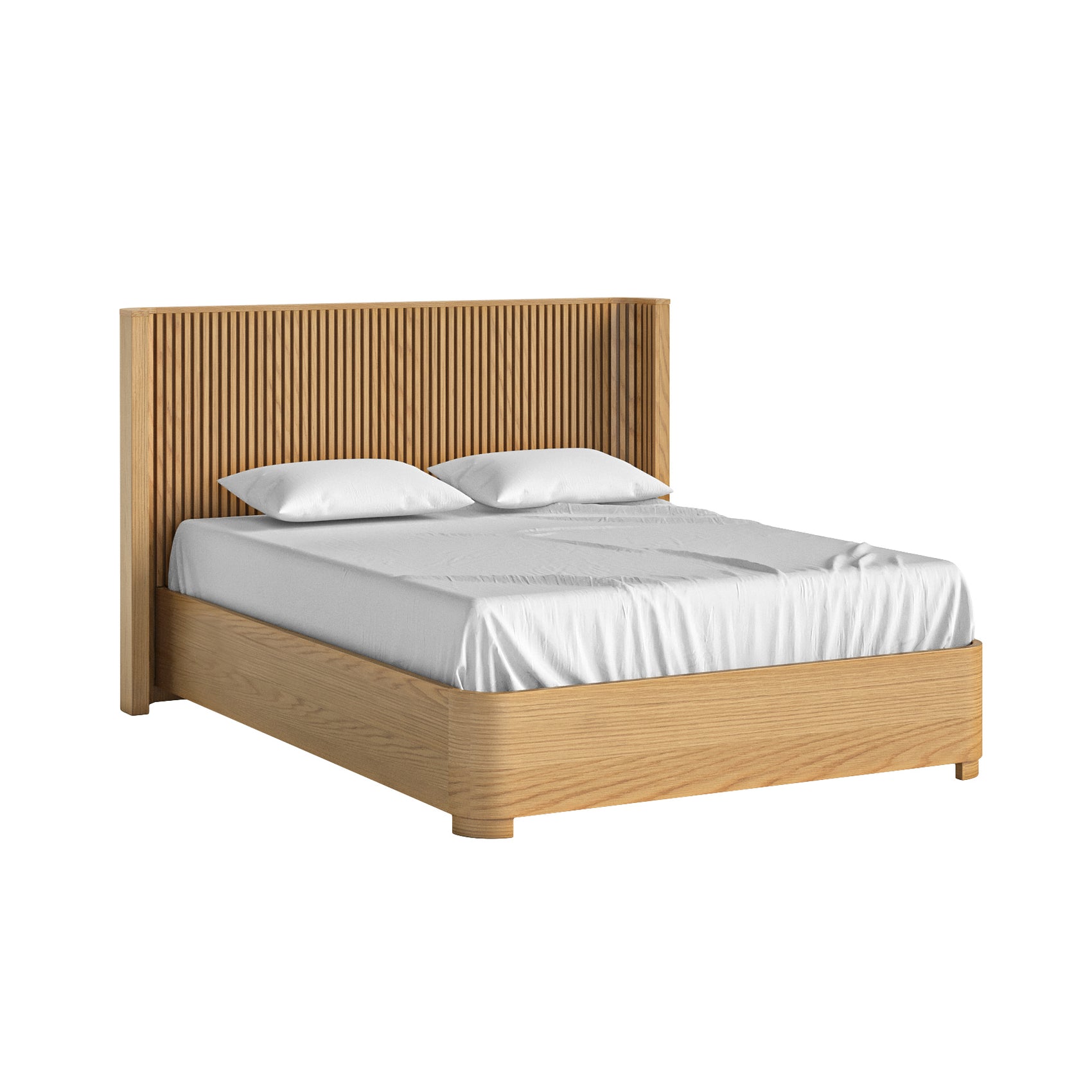 Colton Natural Wood King Size Bed