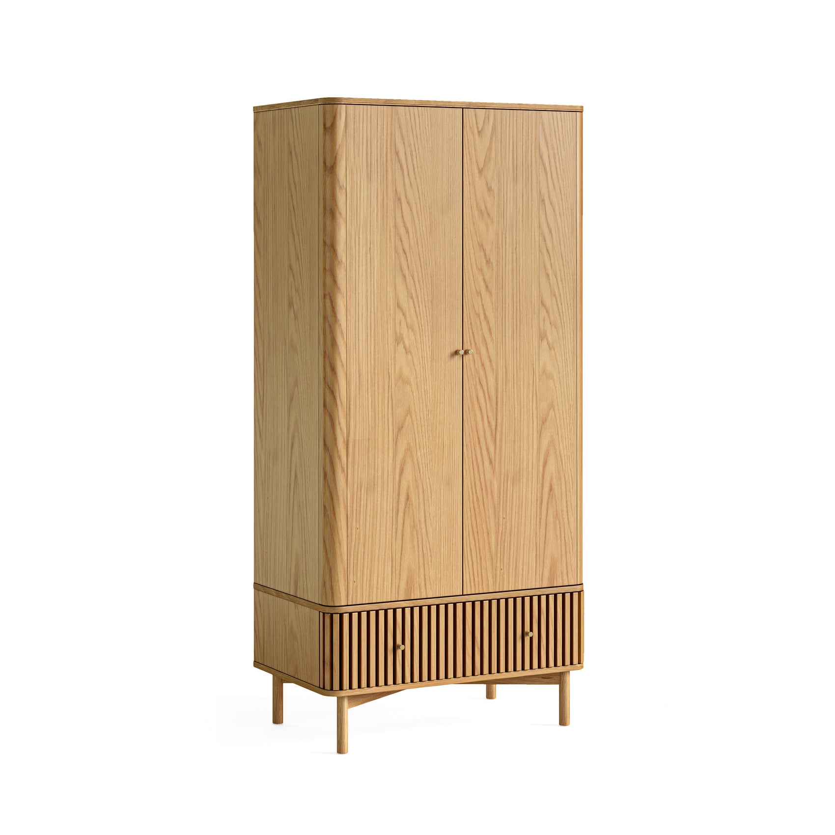 Colton Natural Wood Gents Wardrobe Top