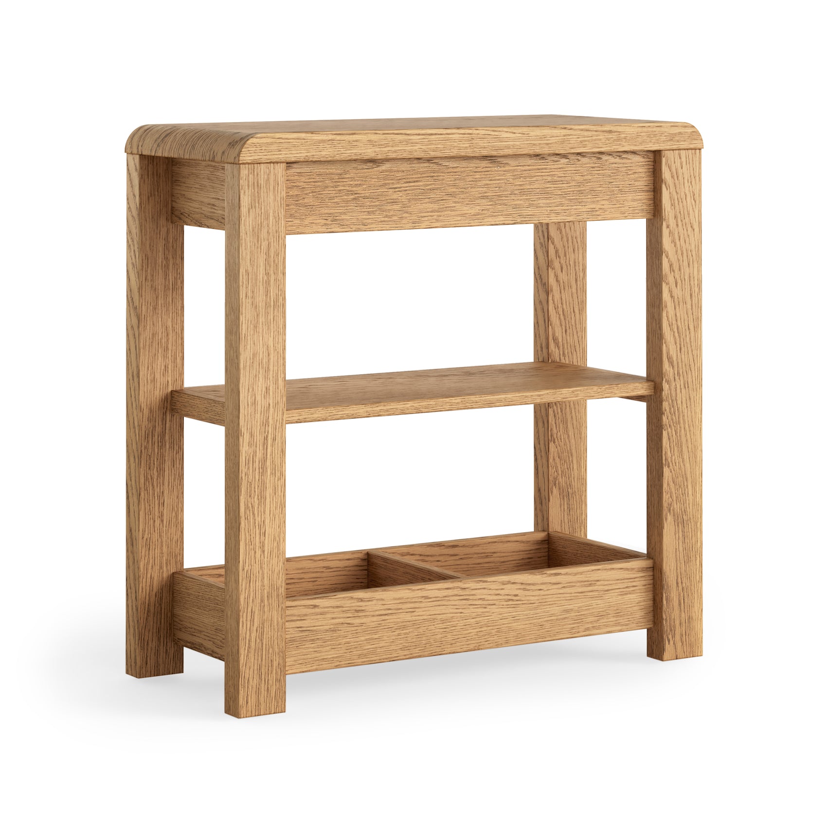 Hadley Oak Wood Sofa Side Table