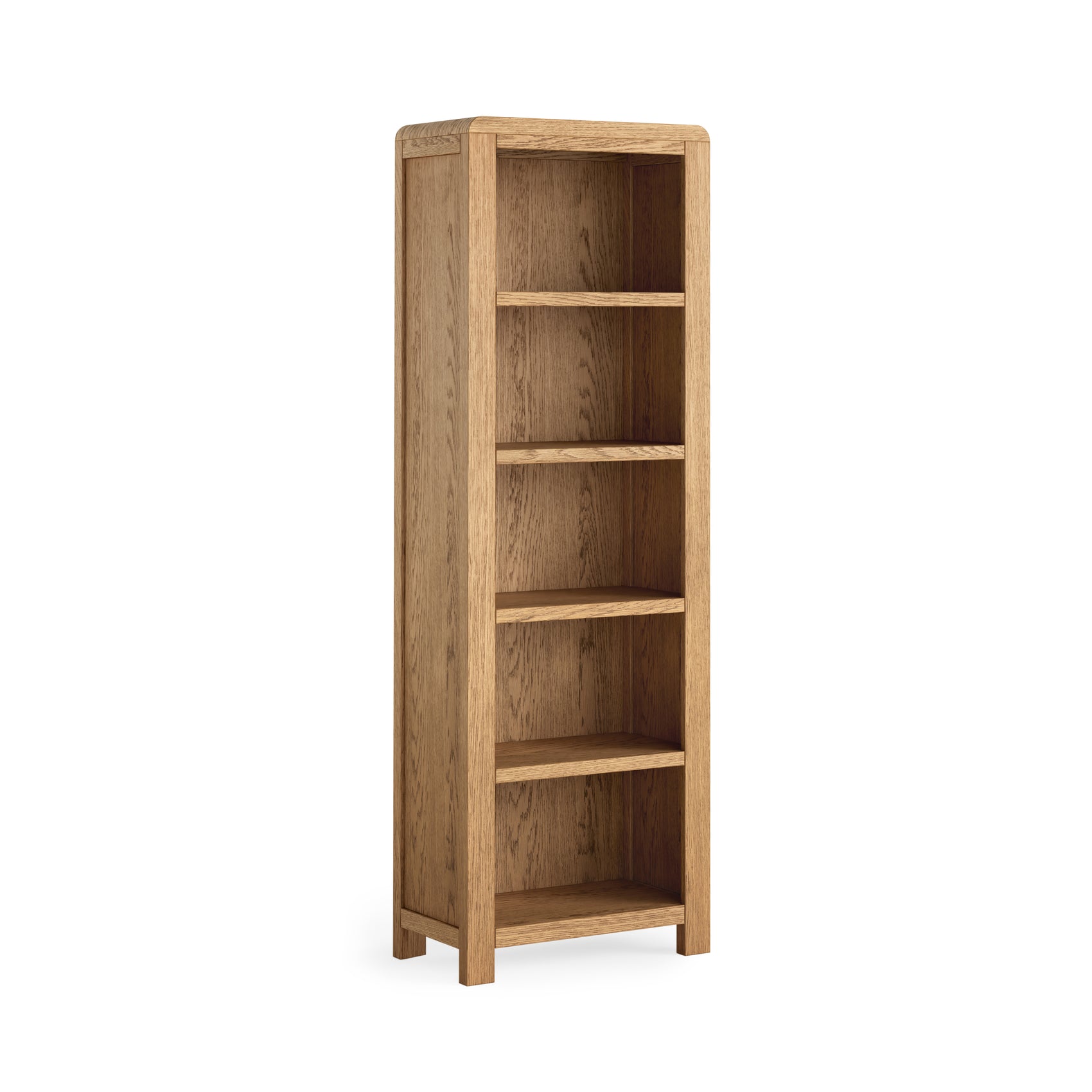 Hadley Oak Wood Narrow Tall Display Unit
