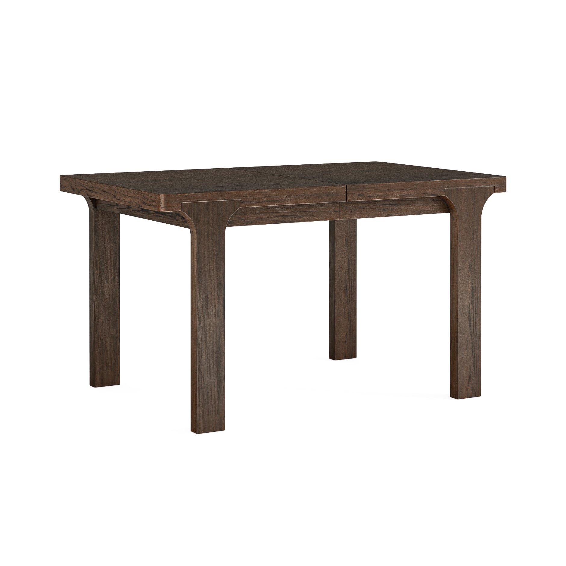 Dakota Brown Oak Wood Compact Extending Dining Table 135/175cm