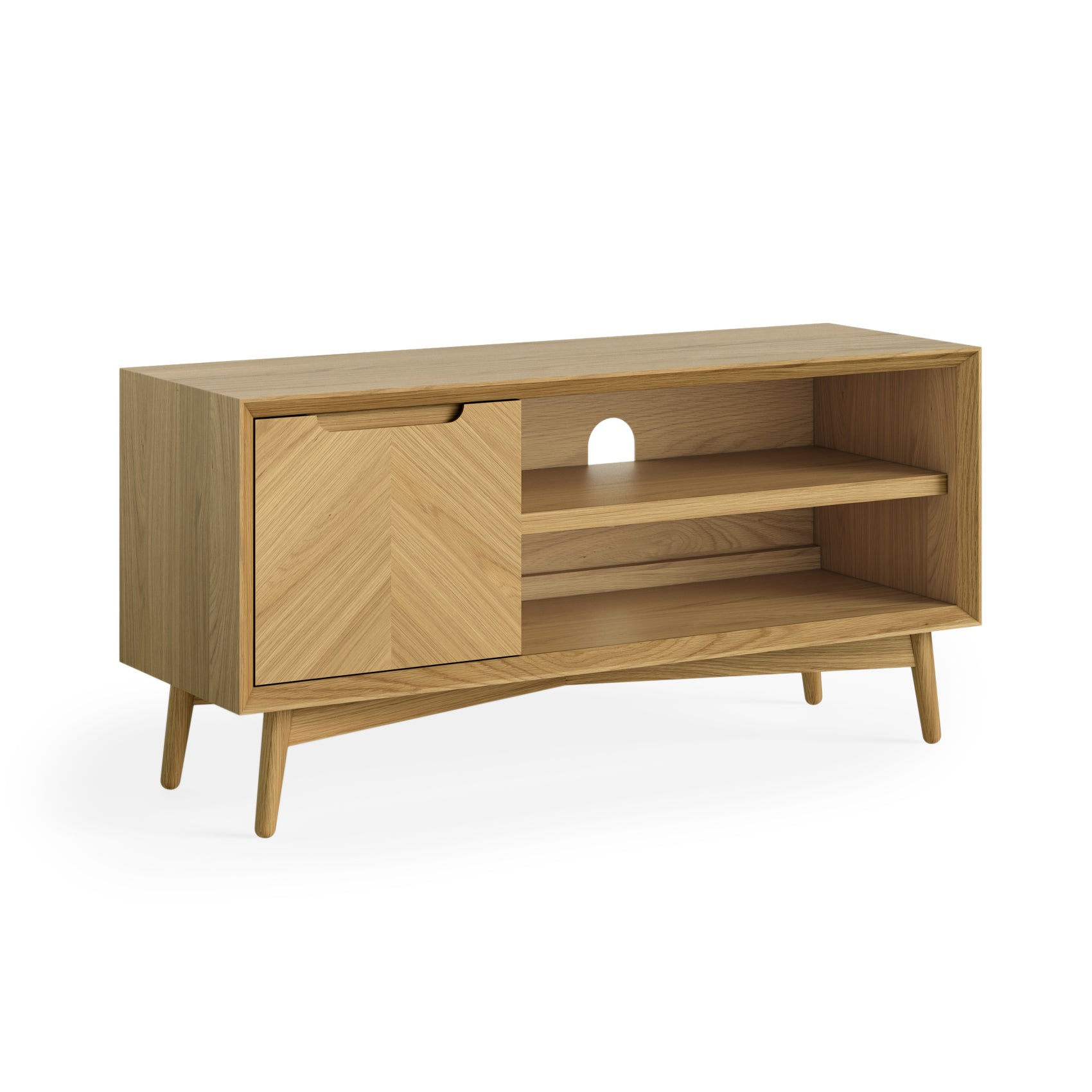Florenza Oak Wood Small TV Unit