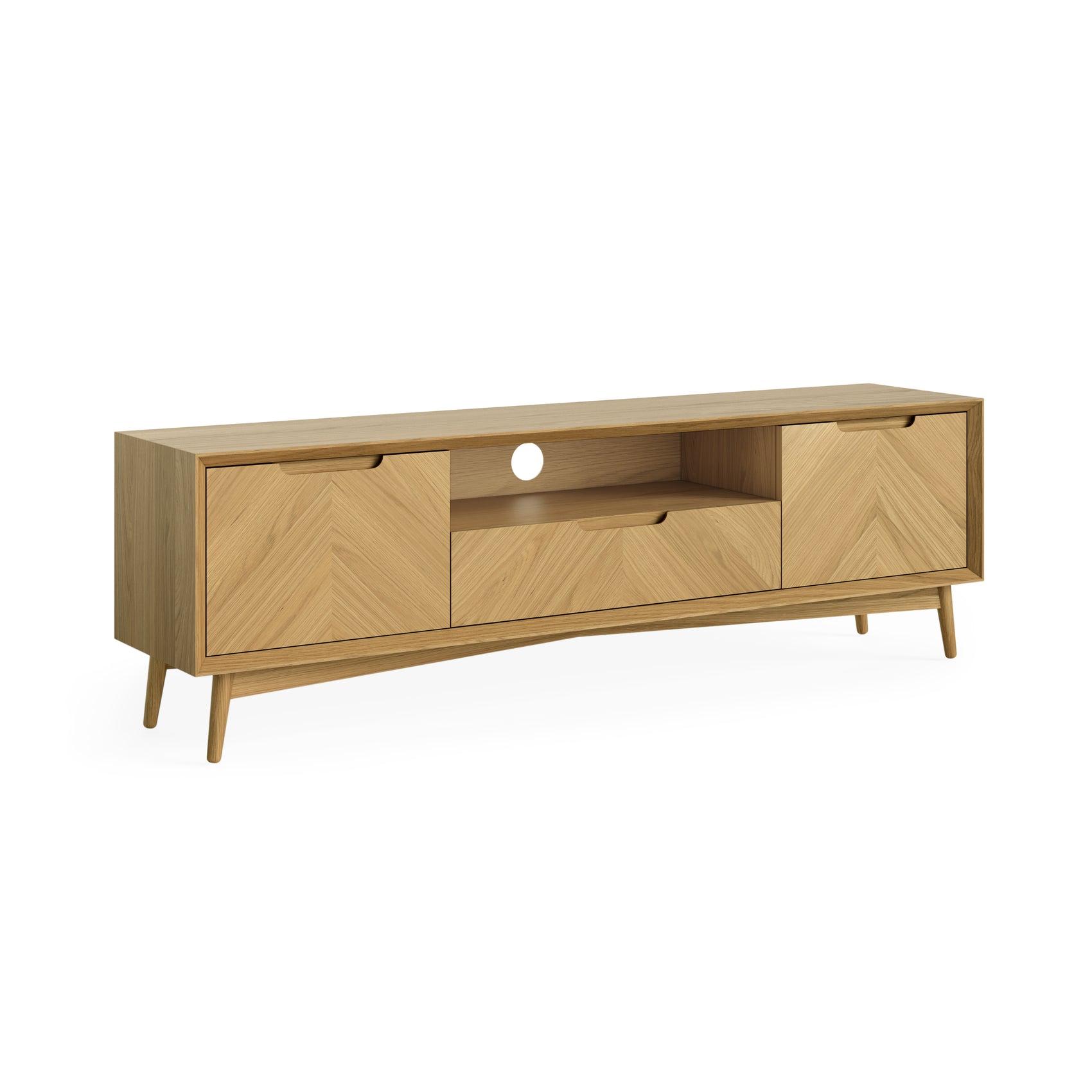 Florenza Oak Wood Large TV Unit