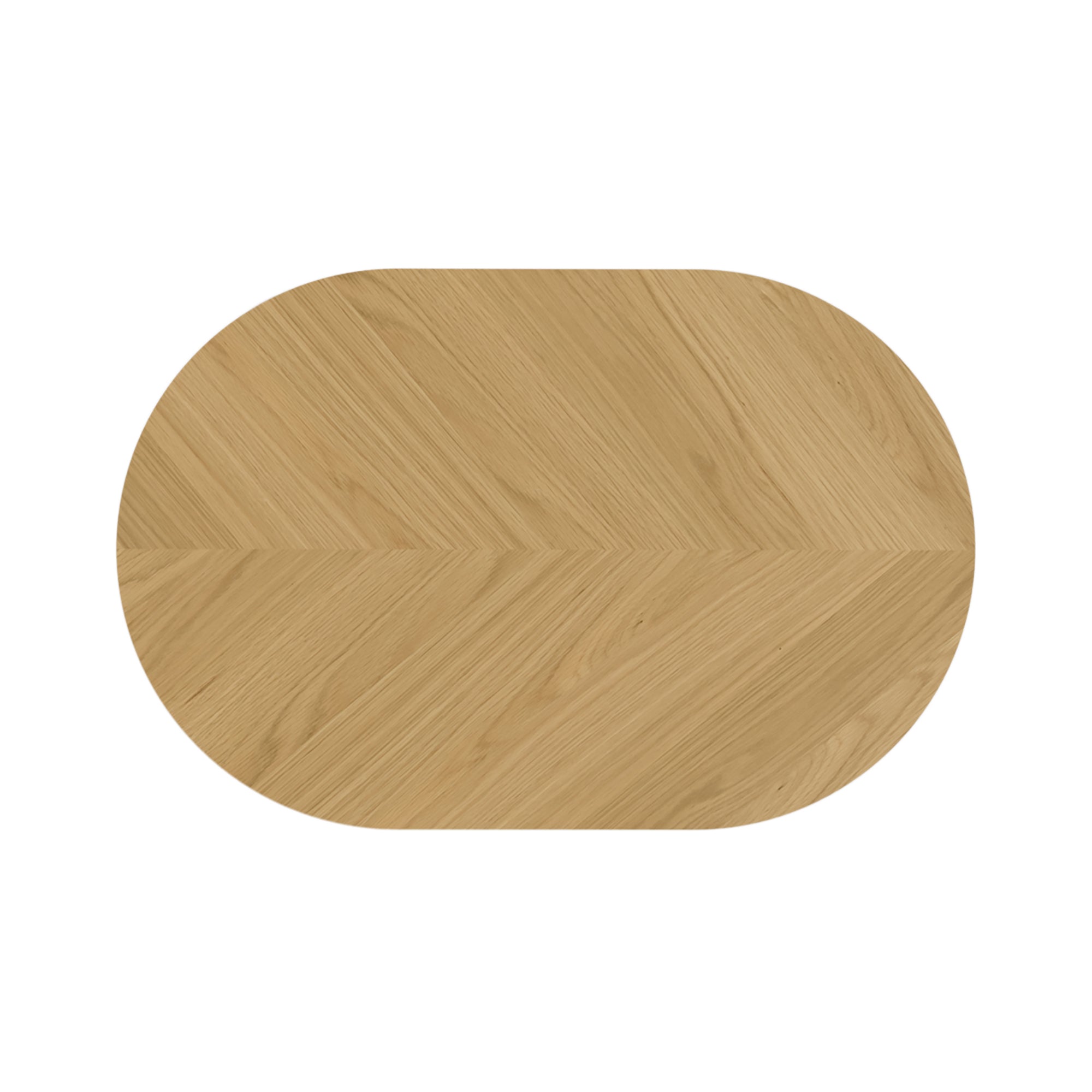 Florenza Oak Wood Fixed Oval Dining Table 1150 X 750