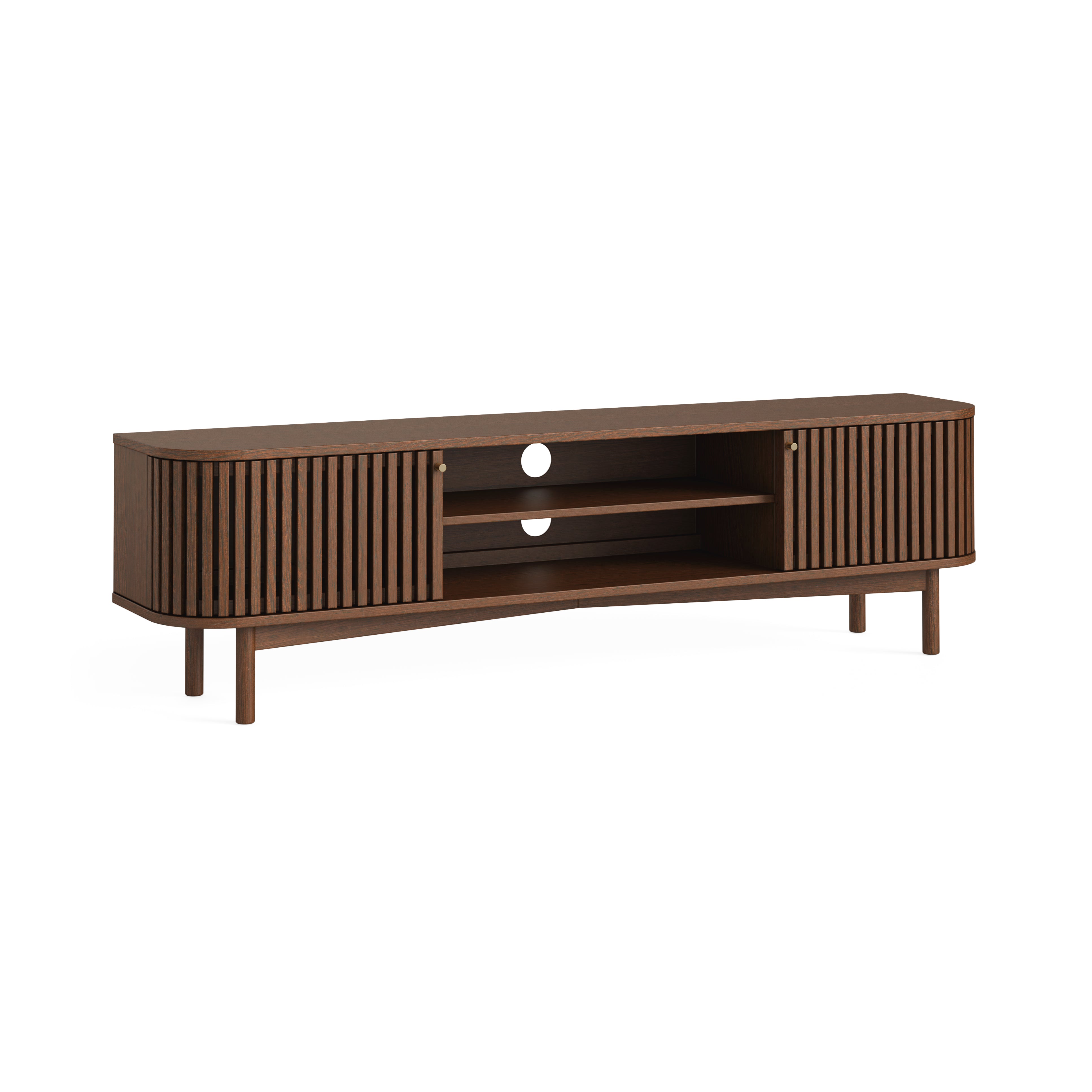 Colton Brown Wood Large TV Unit