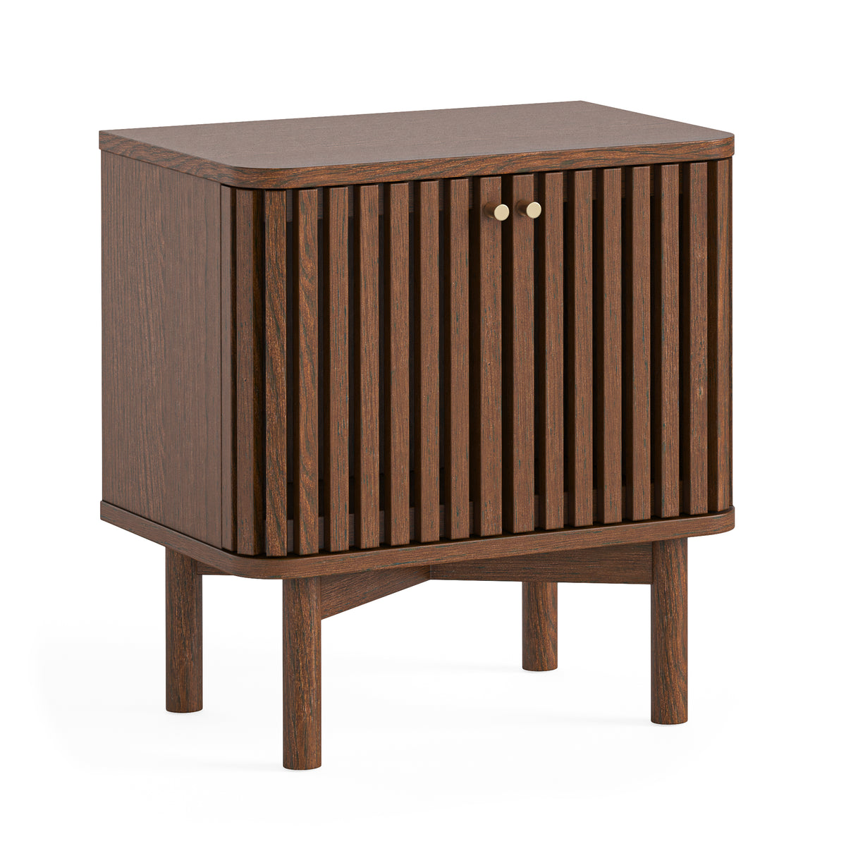 Colton Brown Wood Bedside Table