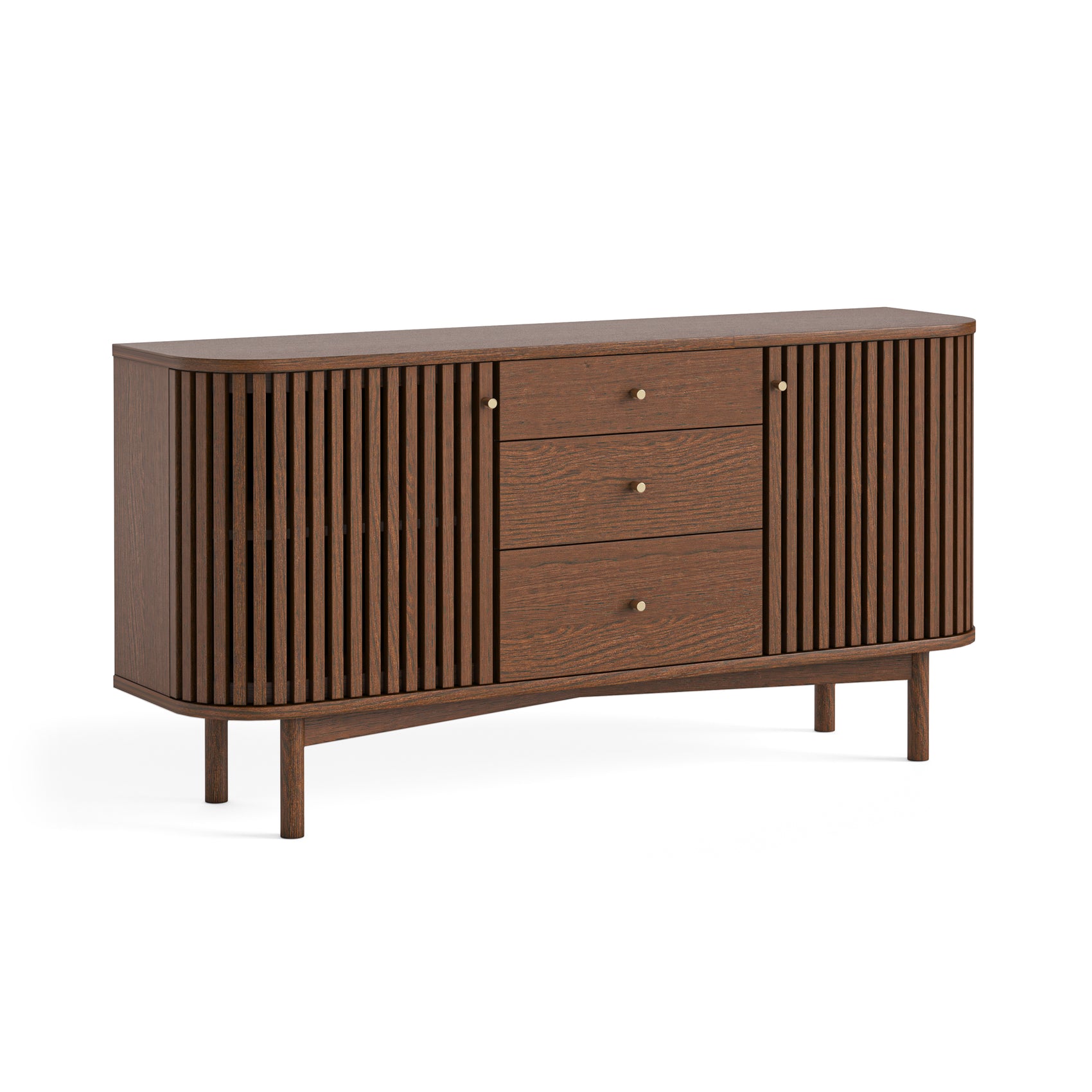 Colton Brown Wood Sideboard with Drawer