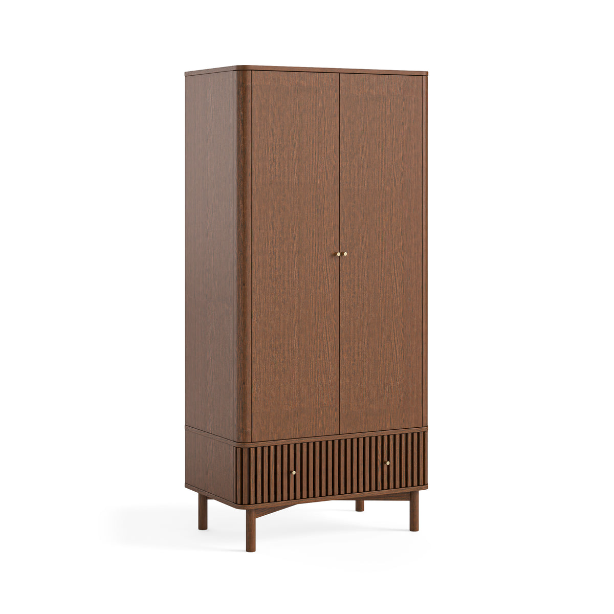 Colton Brown Wood Gents Wardrobe Top