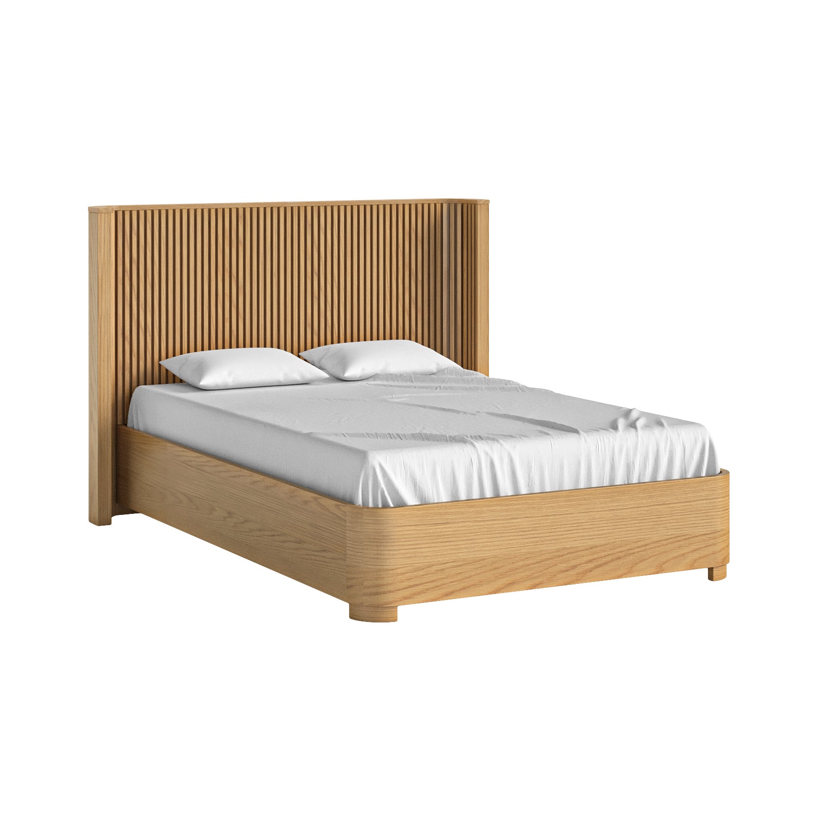 Colton Natural Wood Double Bed