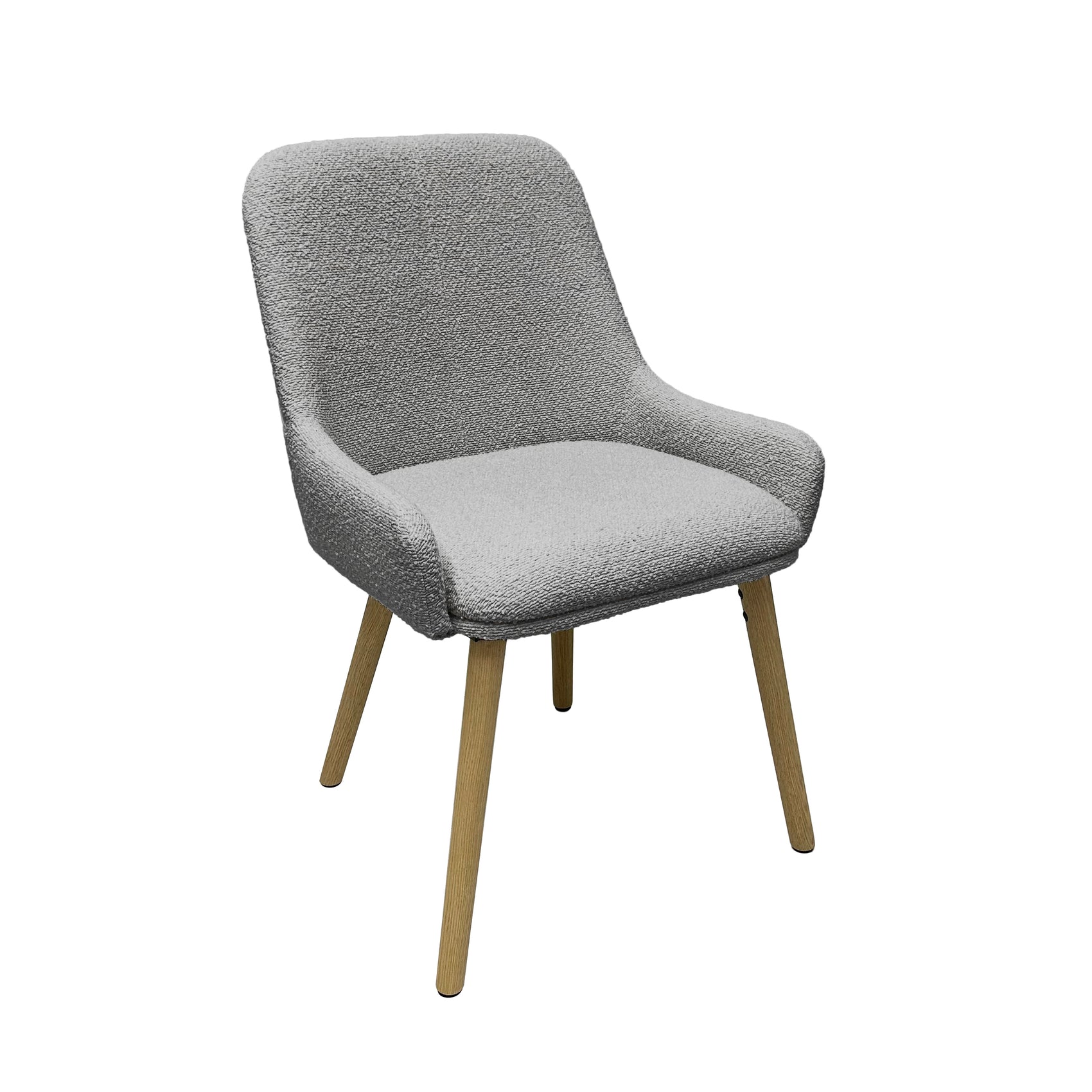 Poppy Grey Boucle Dining Chair