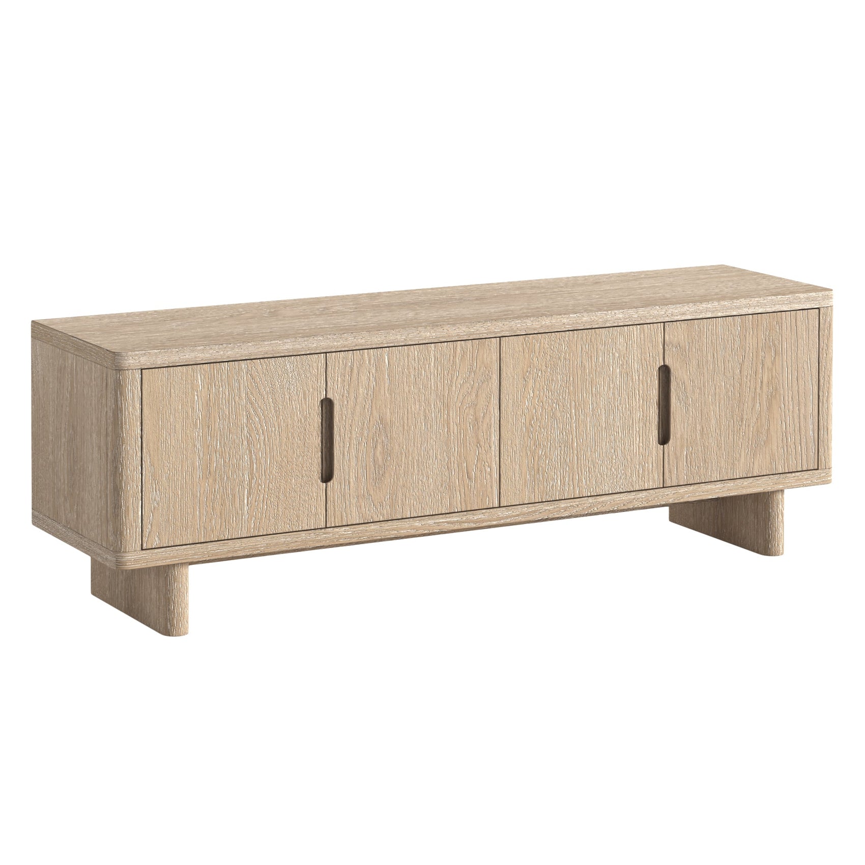 Brooklyn Oak Wood TV Unit 150cm - CLEARANCE