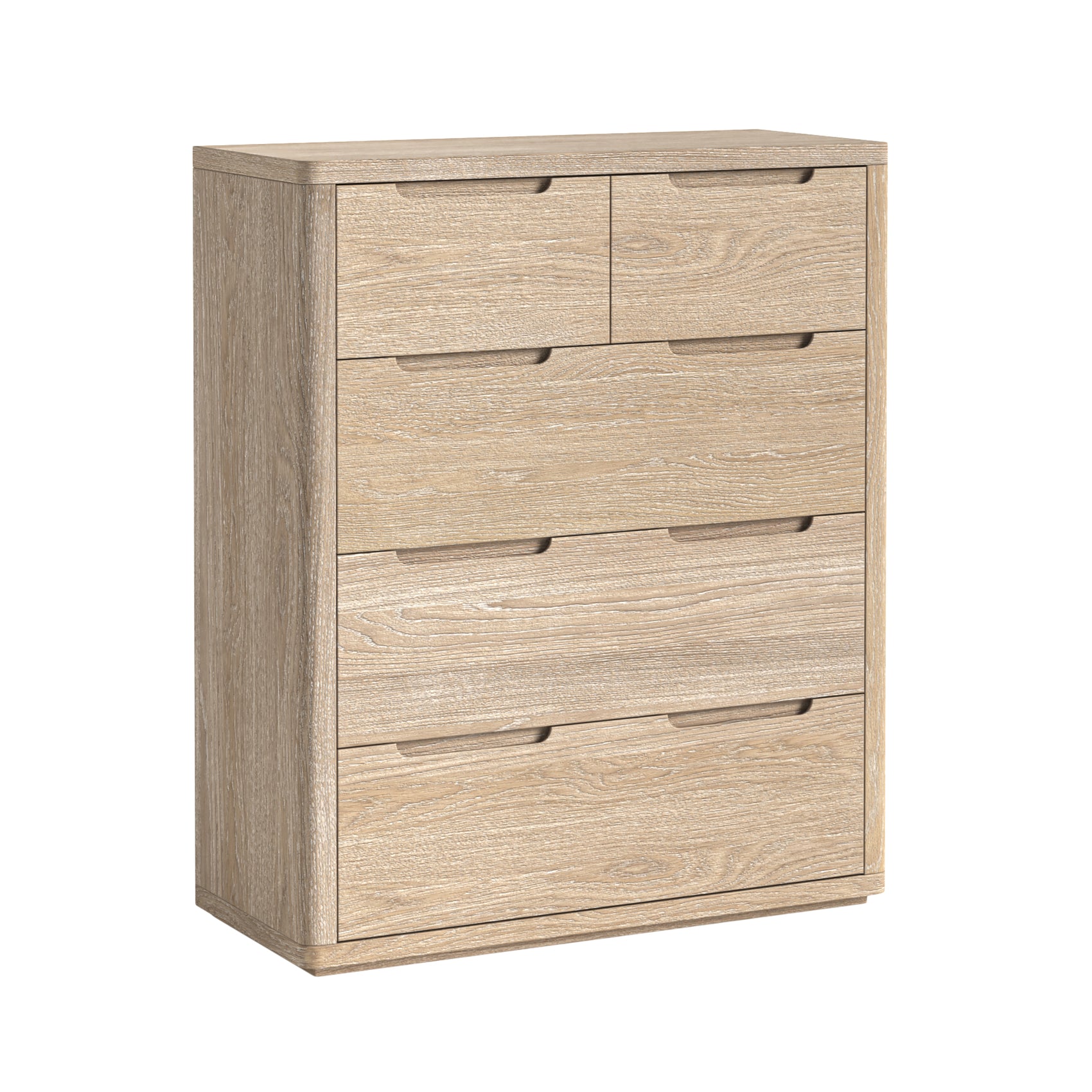 Brooklyn Oak Wood 2 Over 3 Chest
