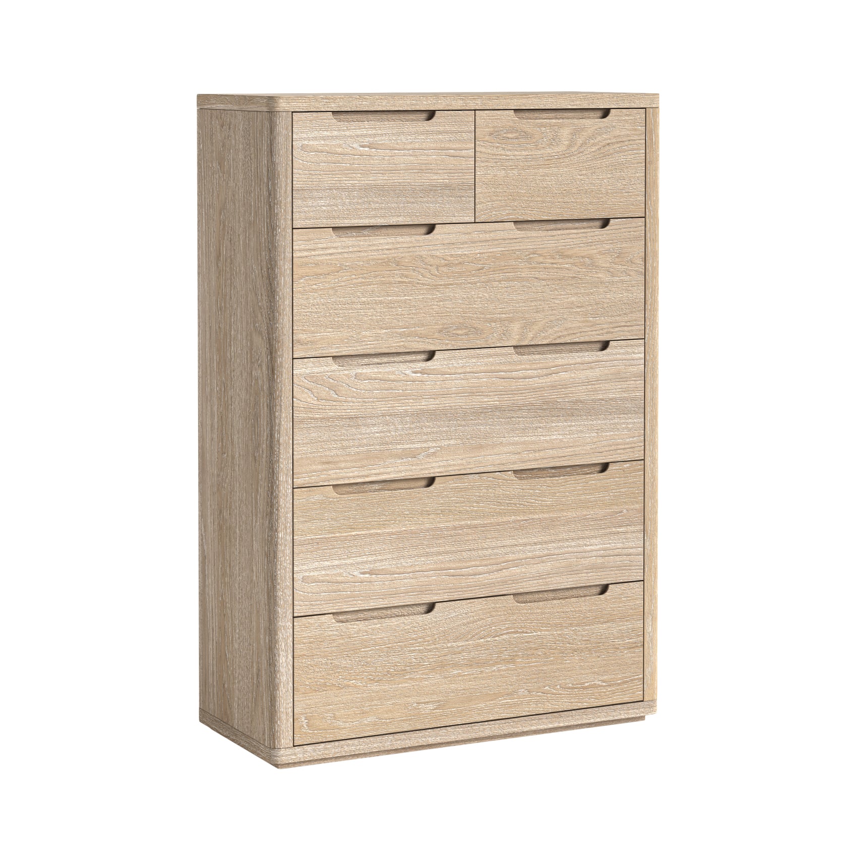 Brooklyn Oak Wood 2 Over 4 Chest