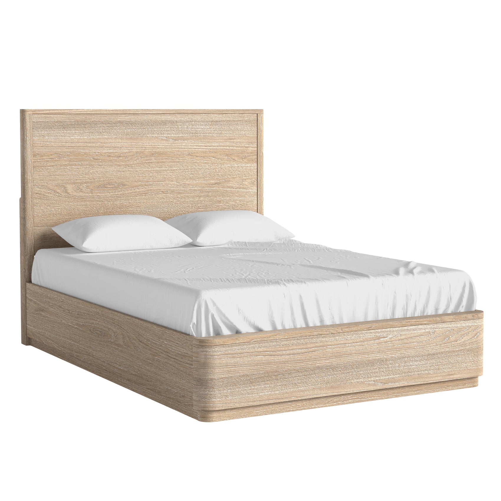 Brooklyn Oak Wood Double Bed