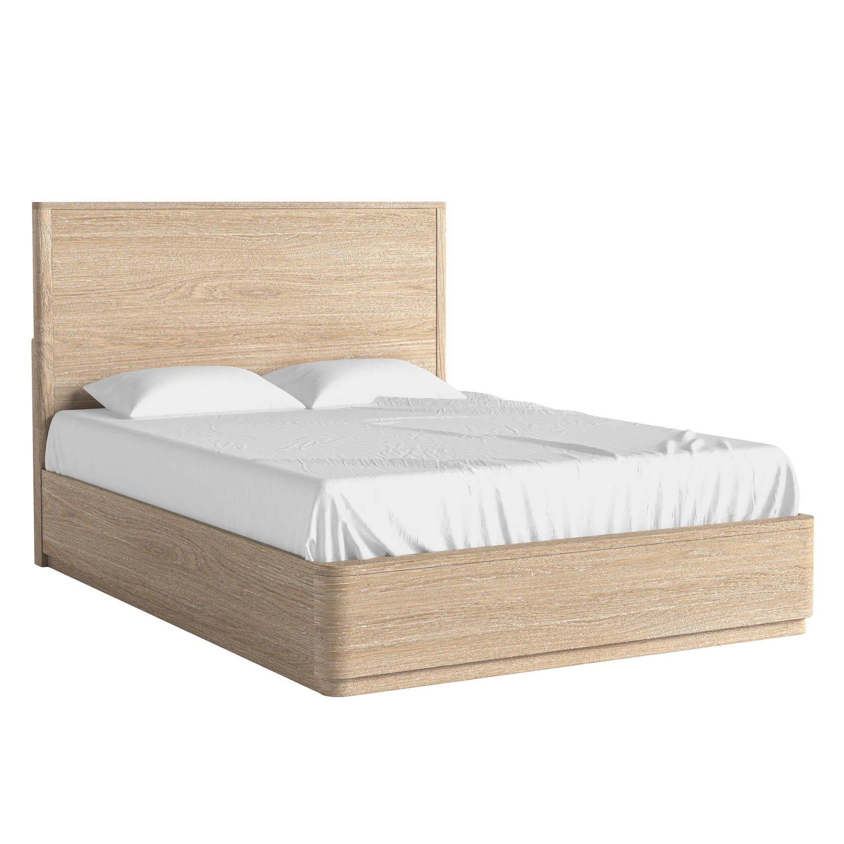 Brooklyn Oak Wood King Size Bed