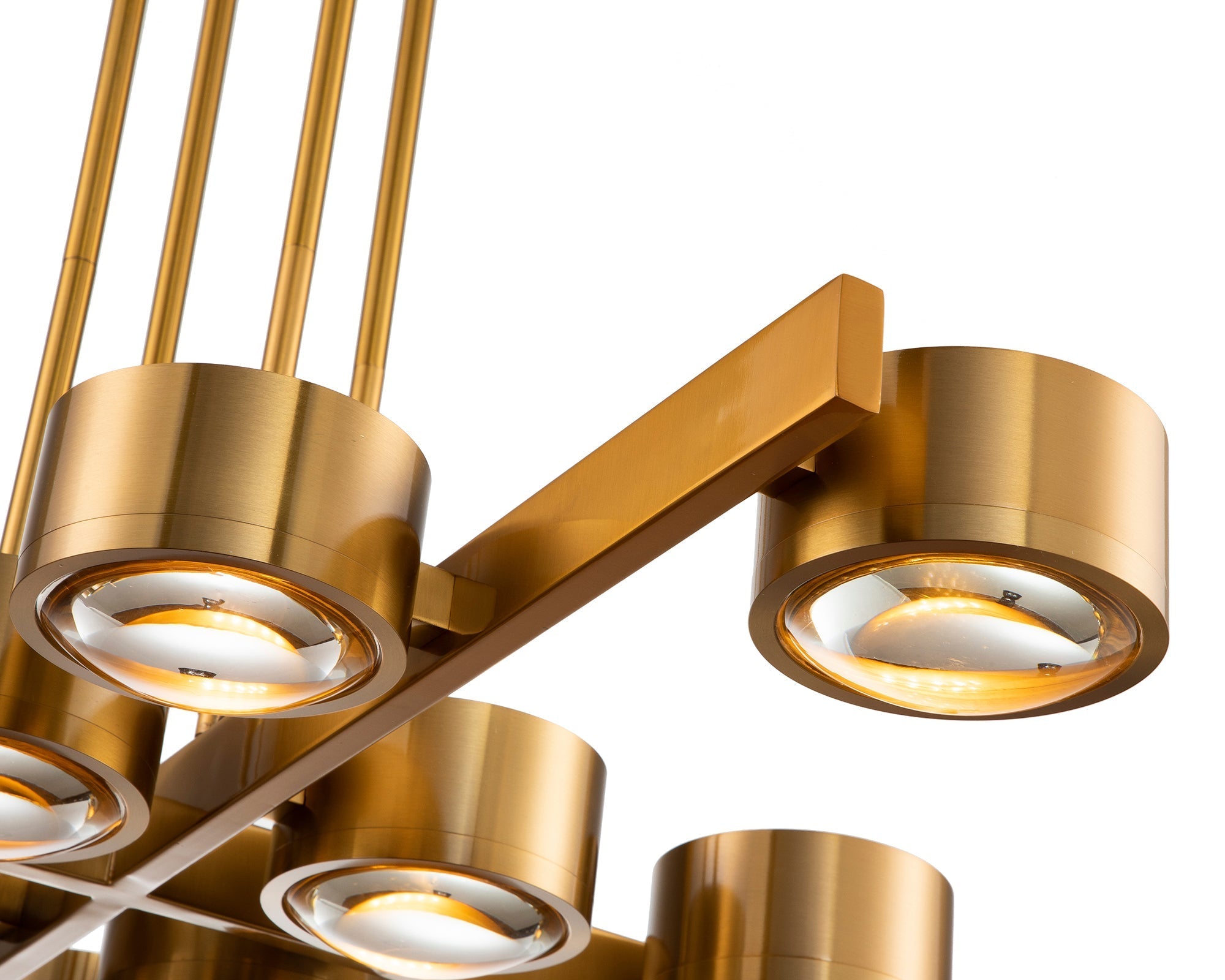 Bloom Pendant Light - Antique Brass & Clear Glass