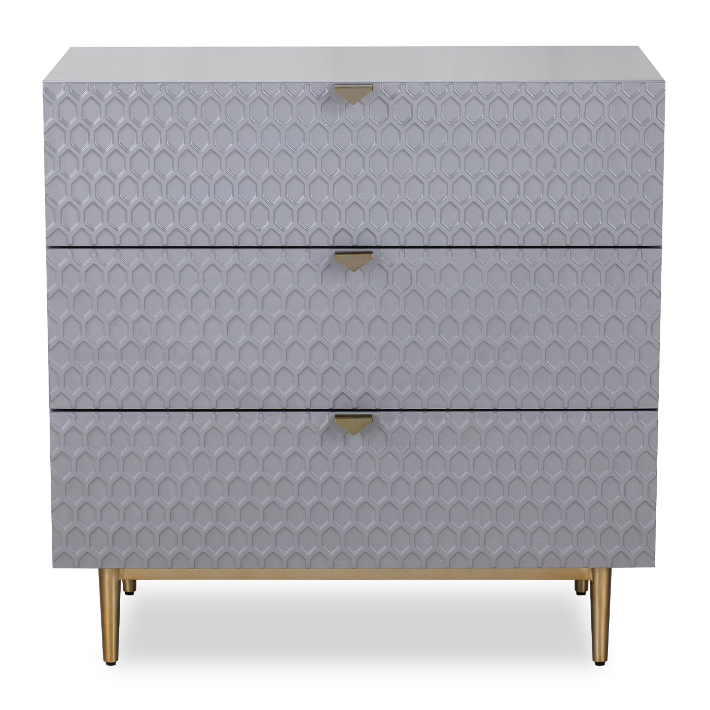 Bolero Grey High Gloss Chest of Drawers