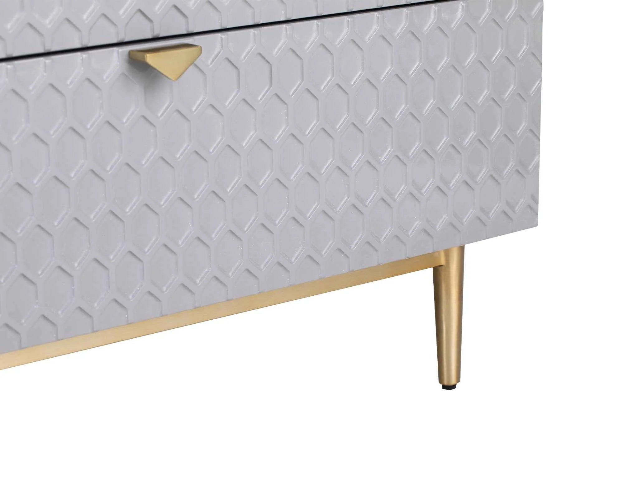 Bolero Grey High Gloss Chest of Drawers