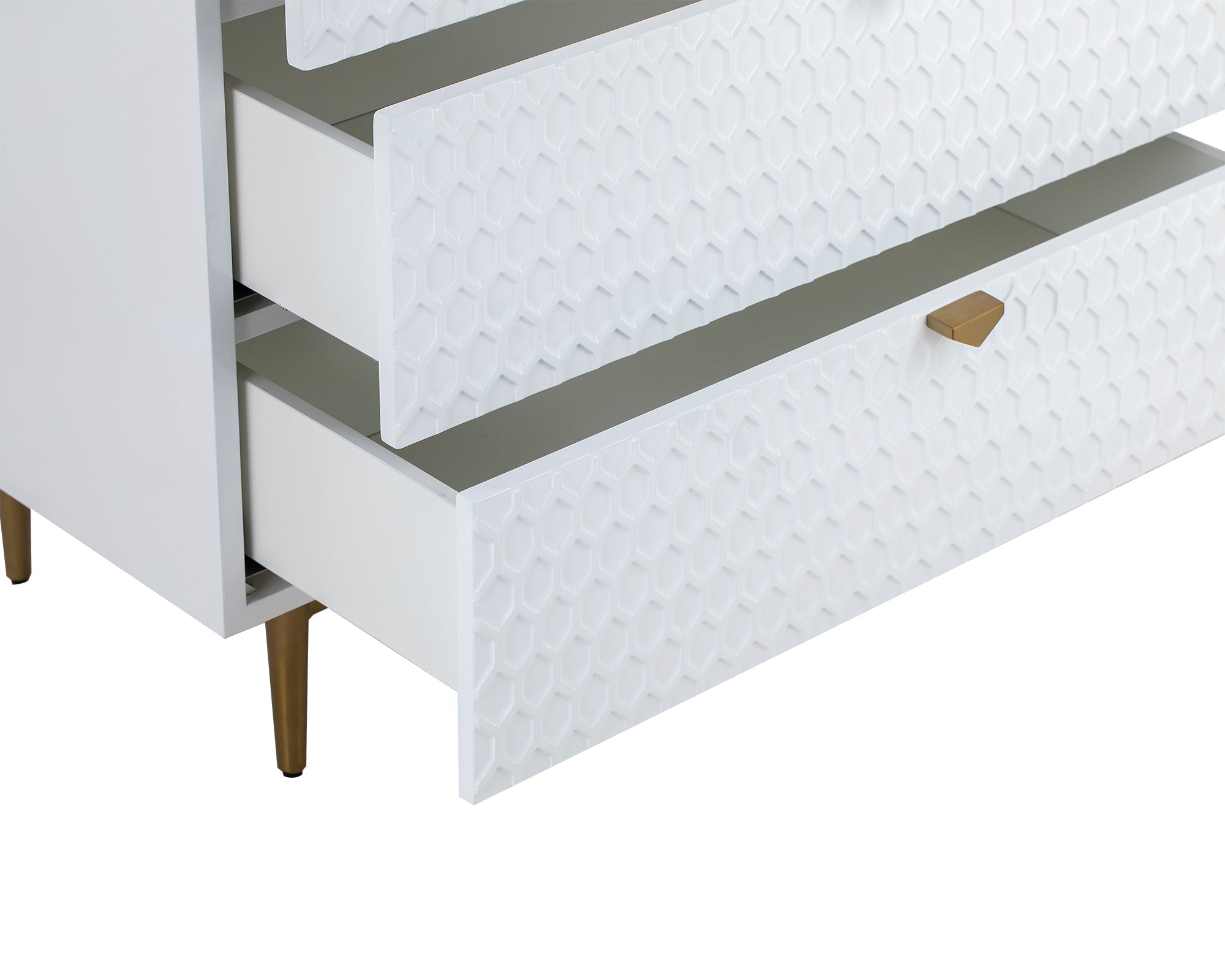 Bolero Chest Of Drawers - White High Gloss