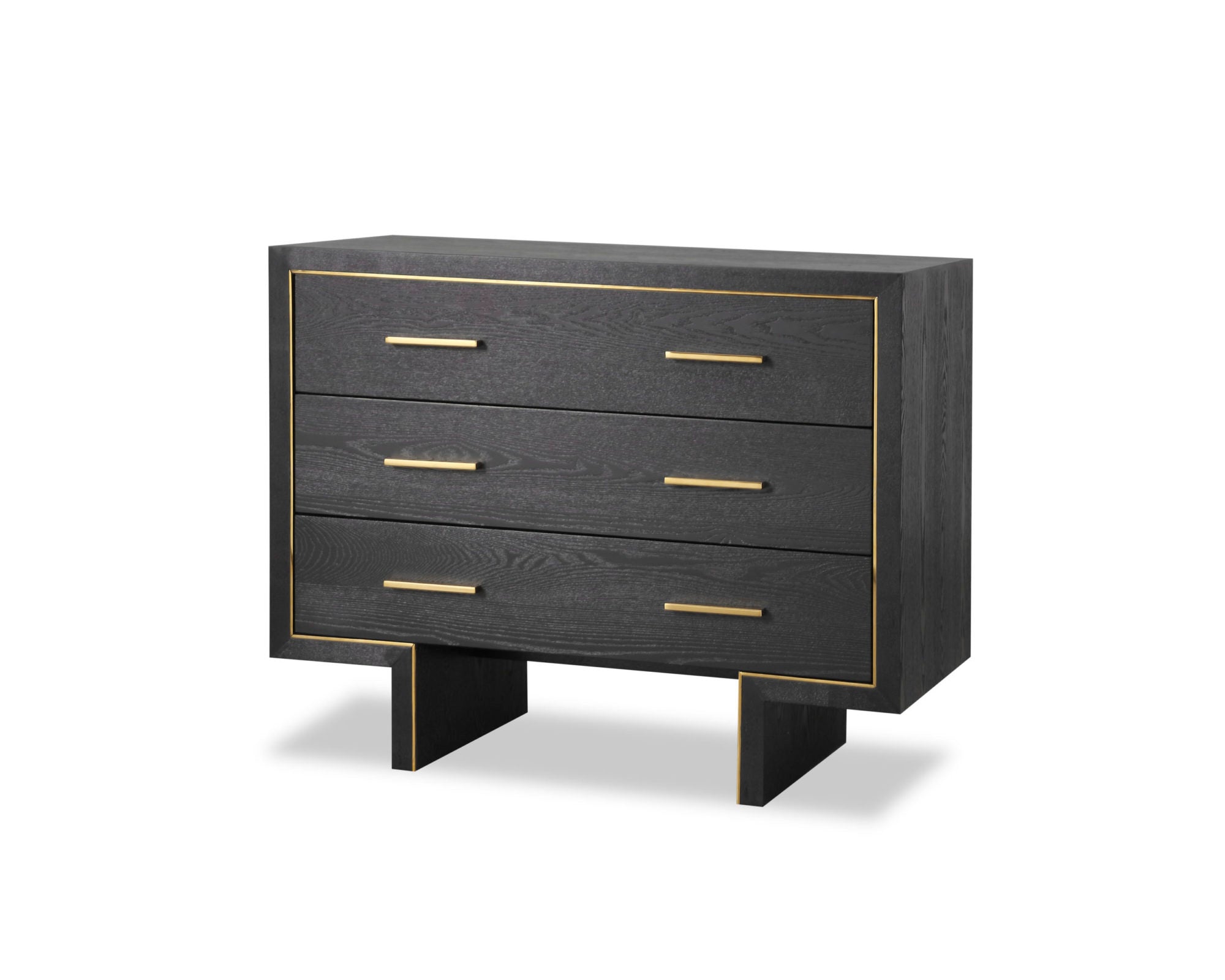Tigur Chest Of Drawers - Black Ash Wood