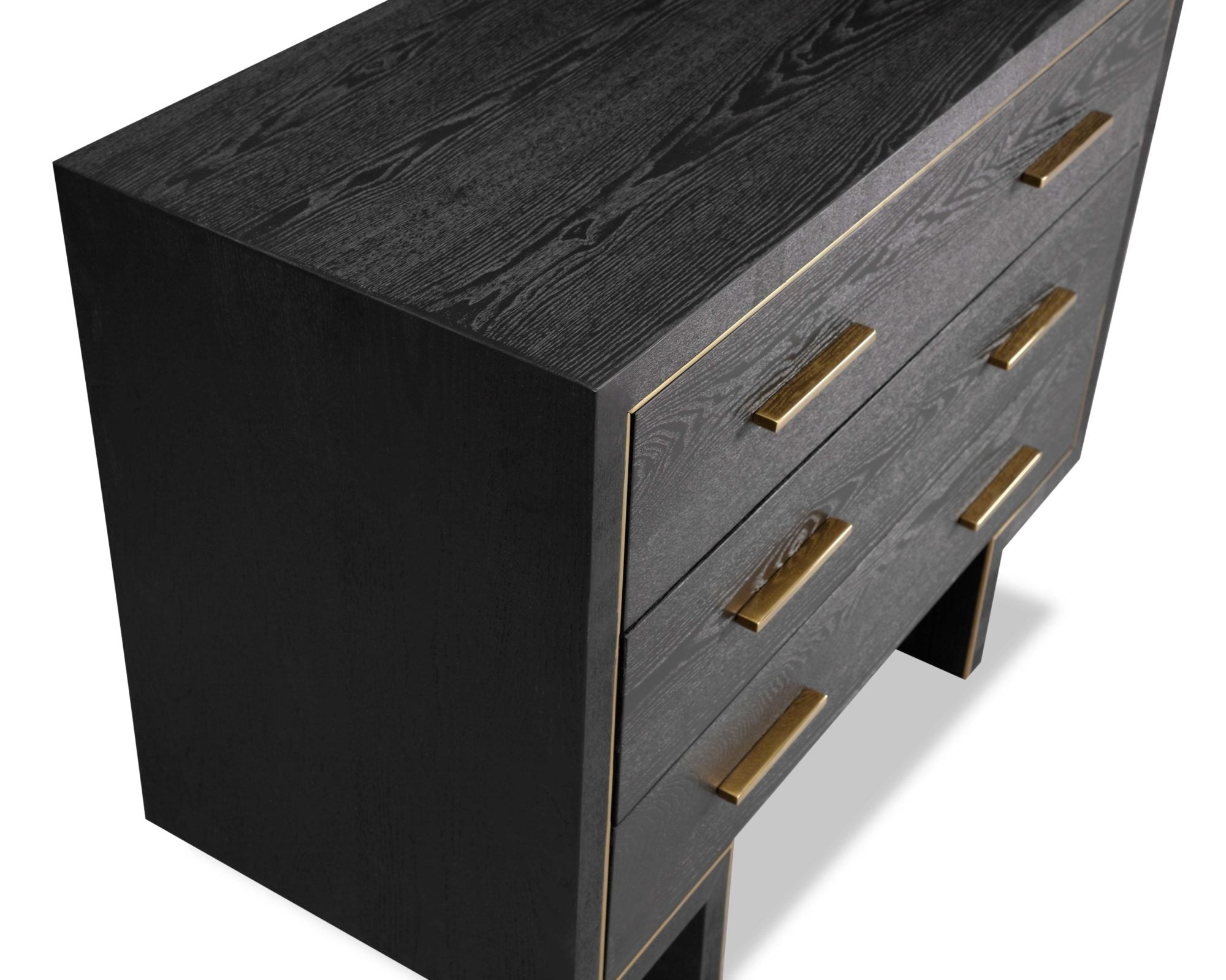 Tigur Chest Of Drawers - Black Ash Wood