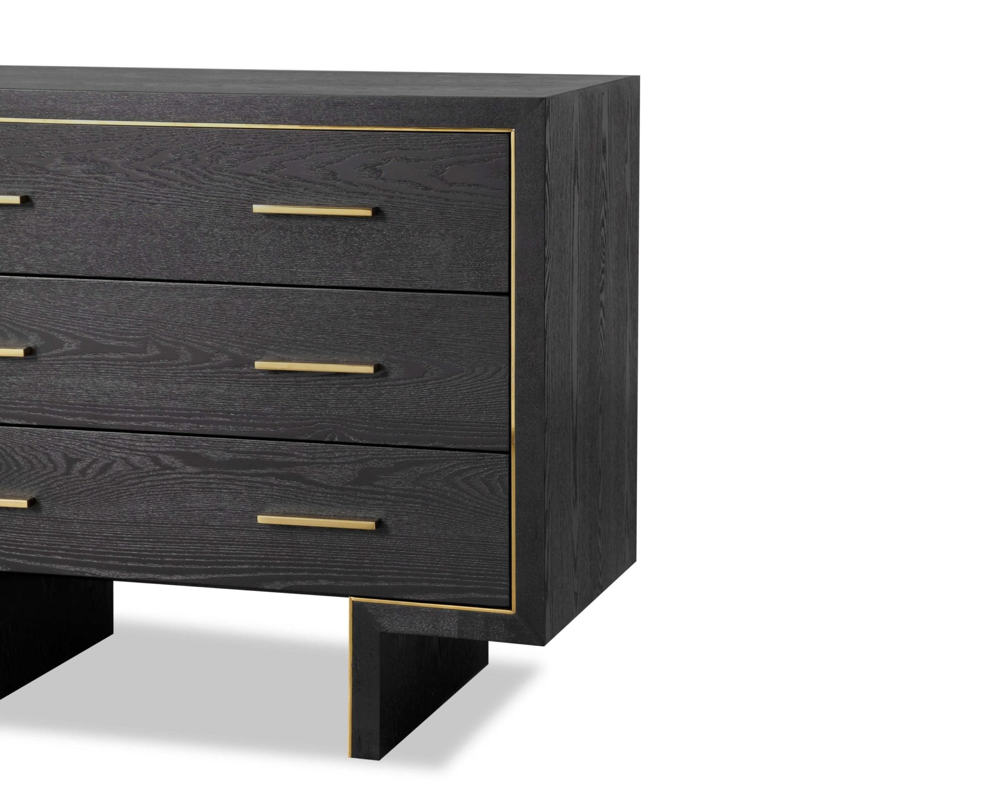 Tigur Chest Of Drawers - Black Ash Wood