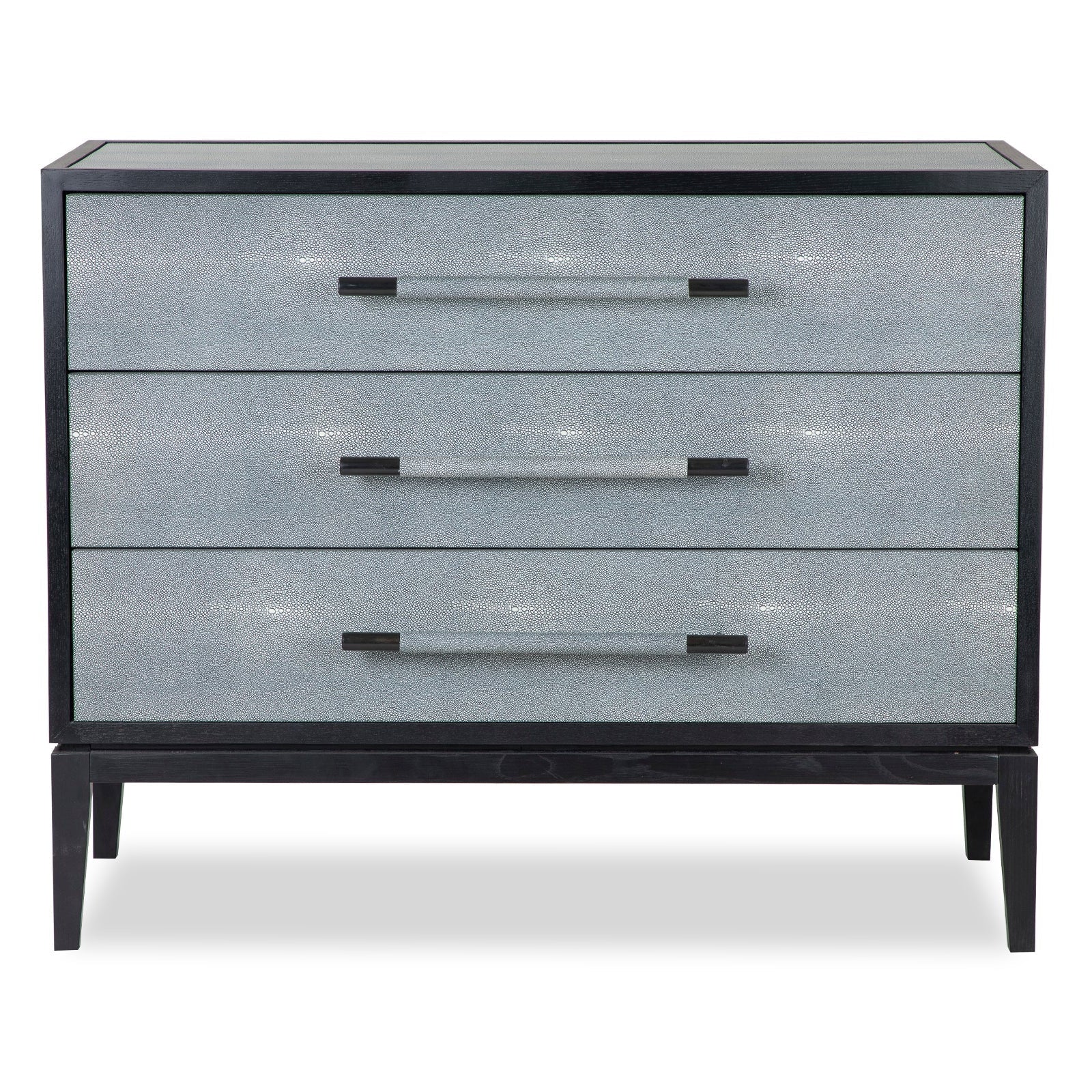 Bologna Grey Faux Leather Chest of Drawers