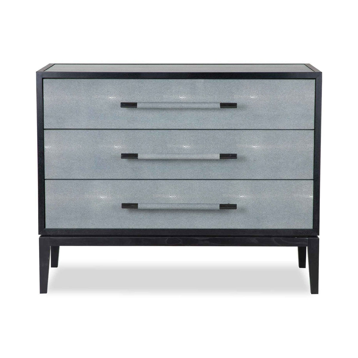 Bologna Grey Faux Leather Chest of Drawers