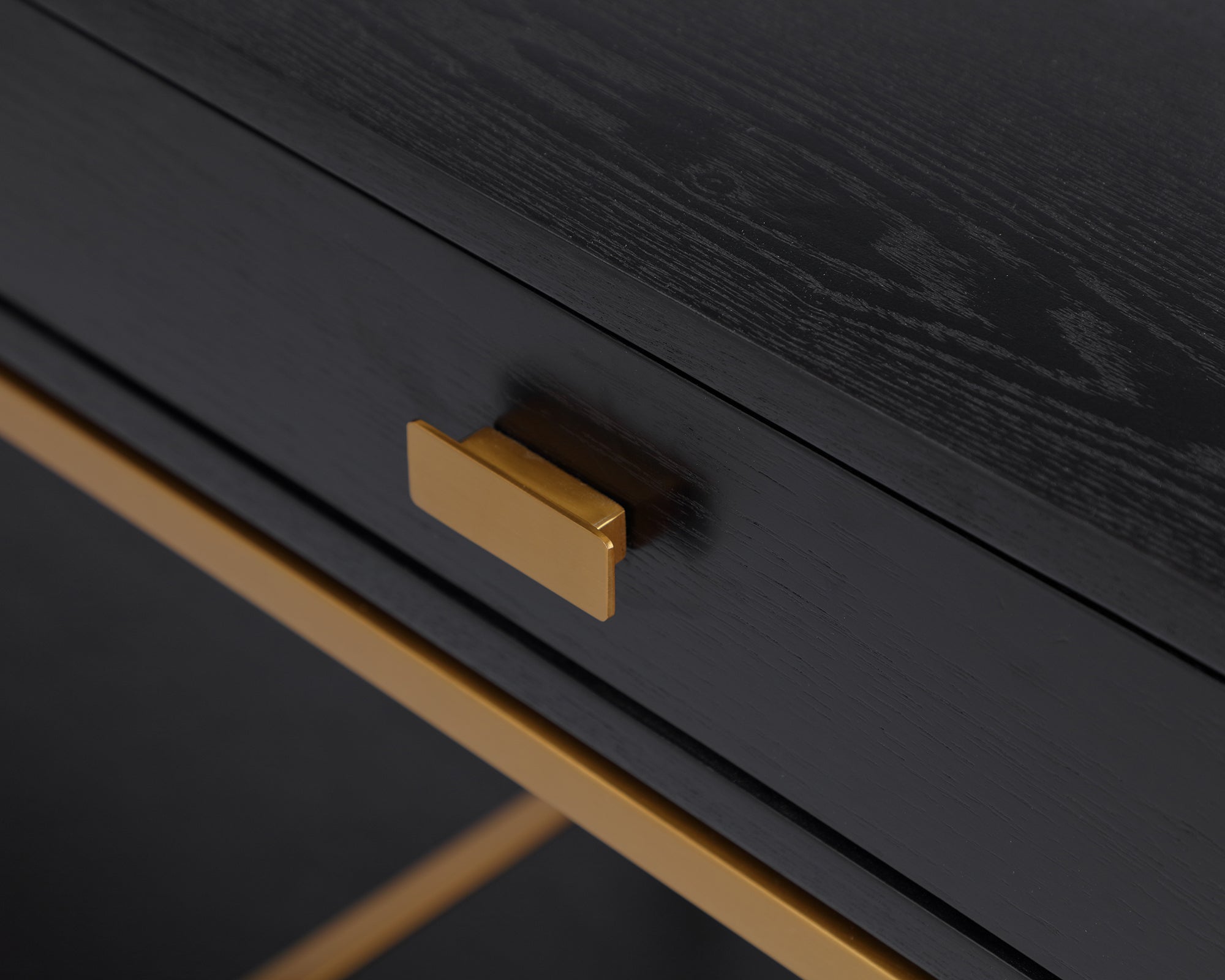 Levi Dressing Table - Black Ash Wood