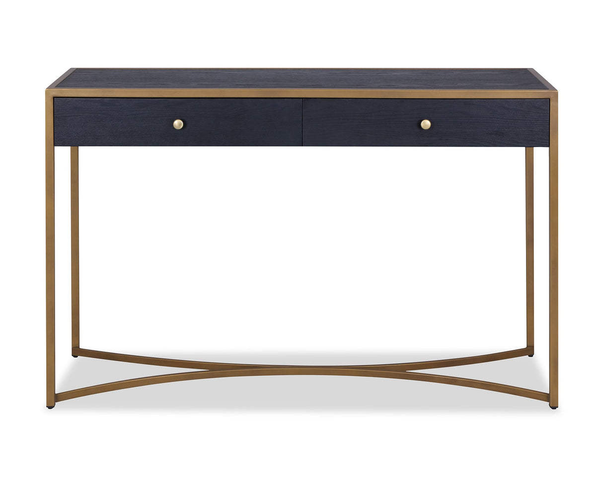 Rivoli Black Ash Wood Dressing Table