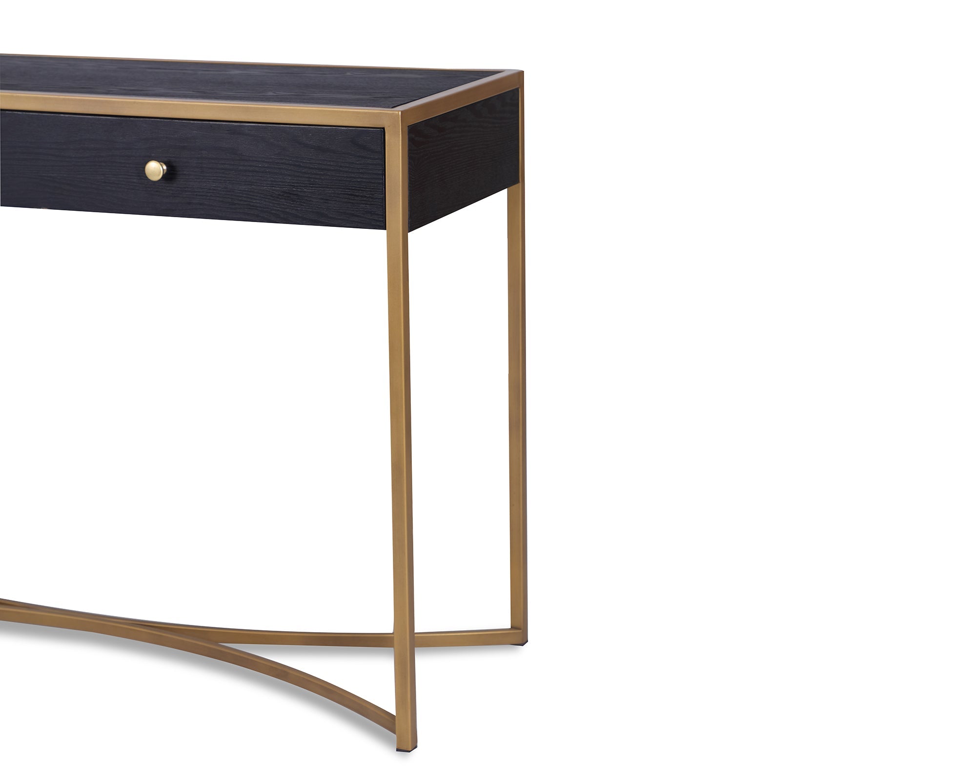 Rivoli Black Ash Wood Dressing Table