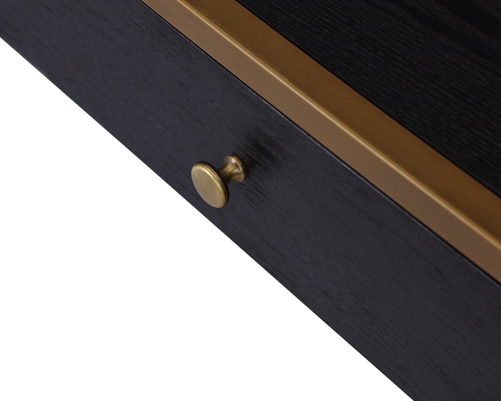 Rivoli Black Ash Wood Dressing Table