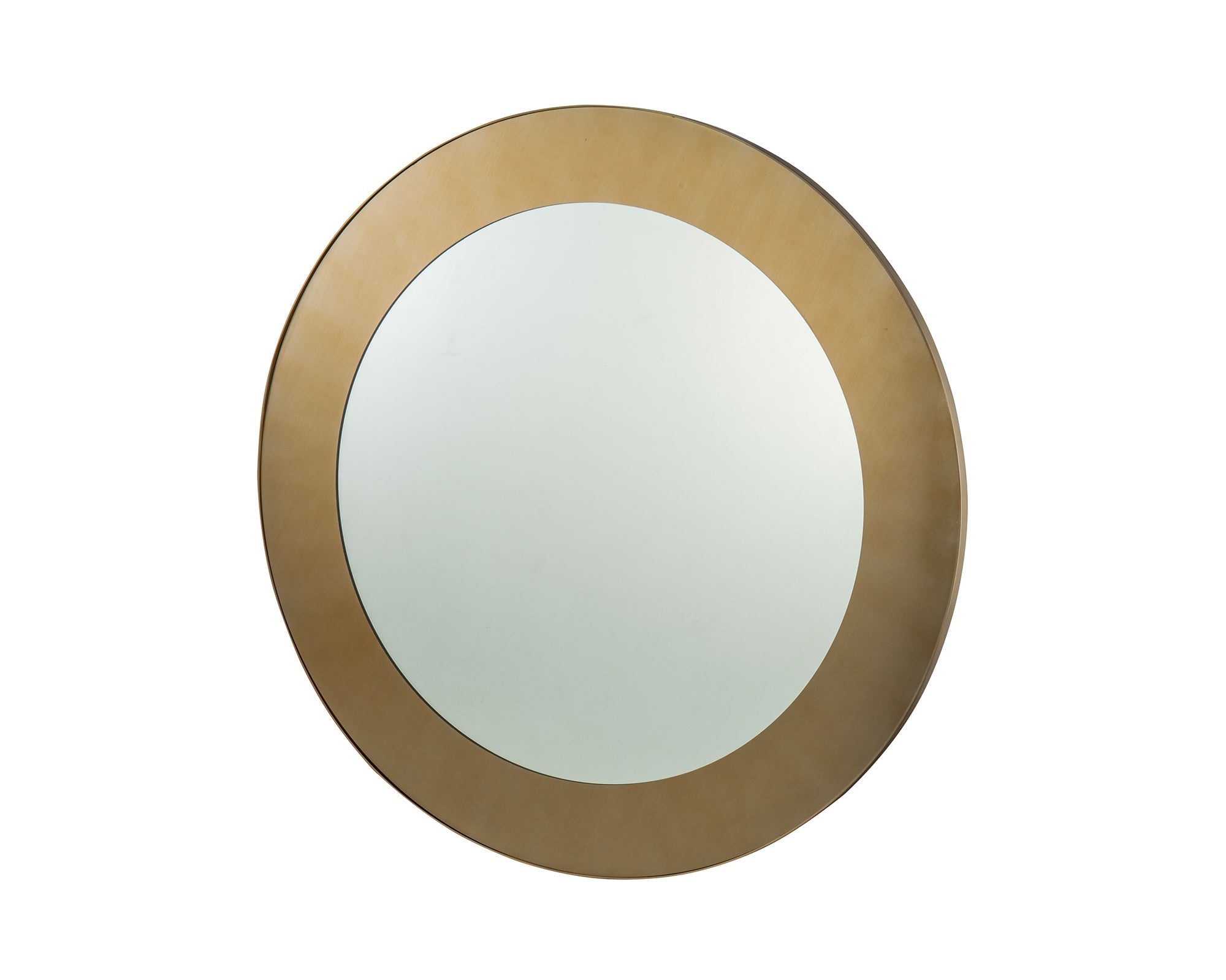 Camden Round Mirror - Brushed Brass