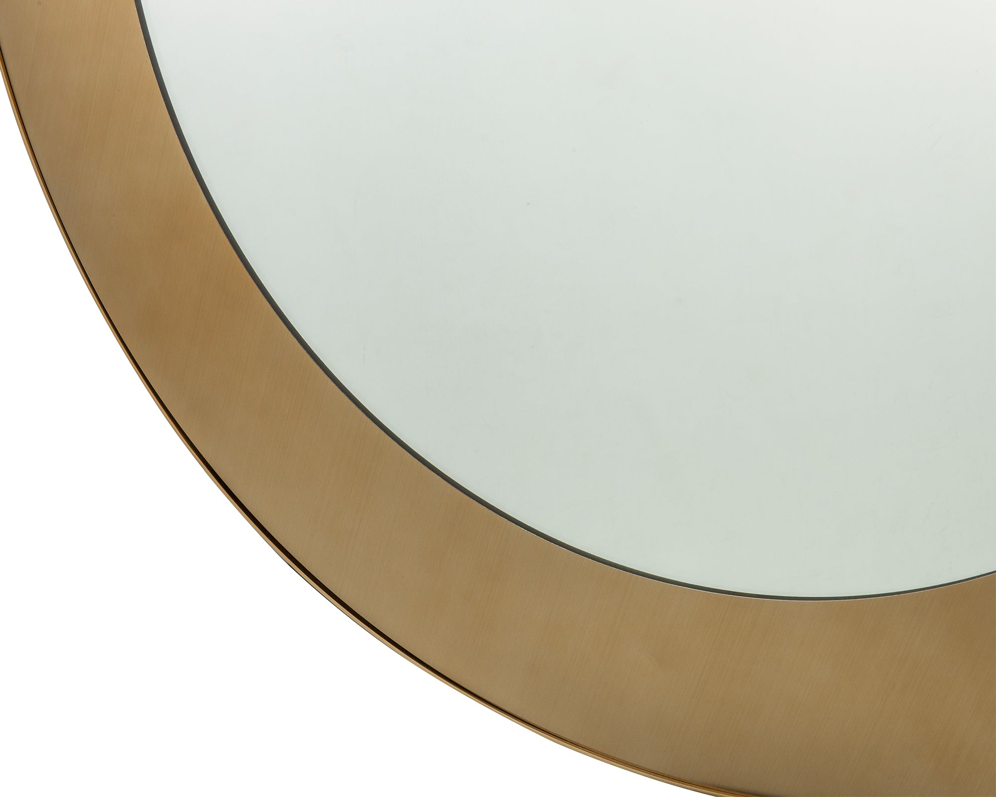 Camden Round Mirror - Brushed Brass